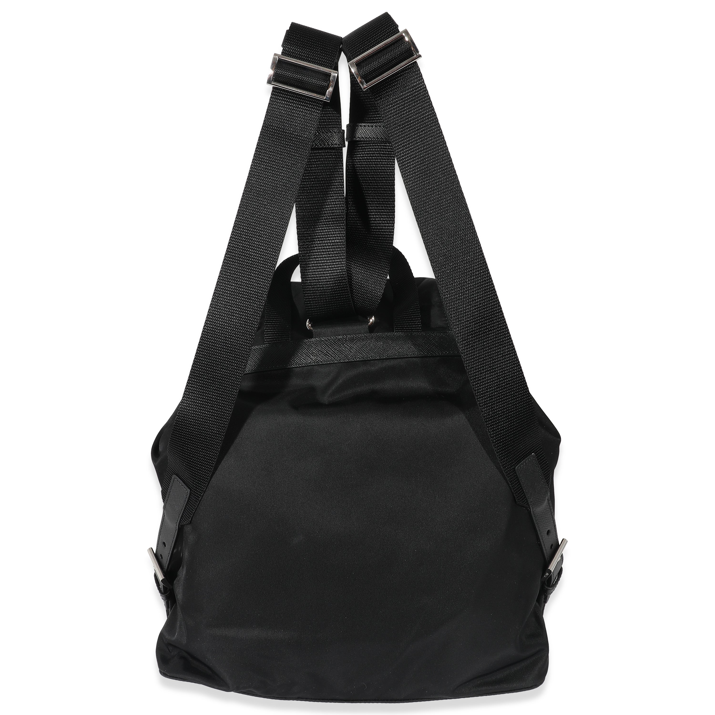 Prada Black Re-Nylon Medium Backpack - Image 3