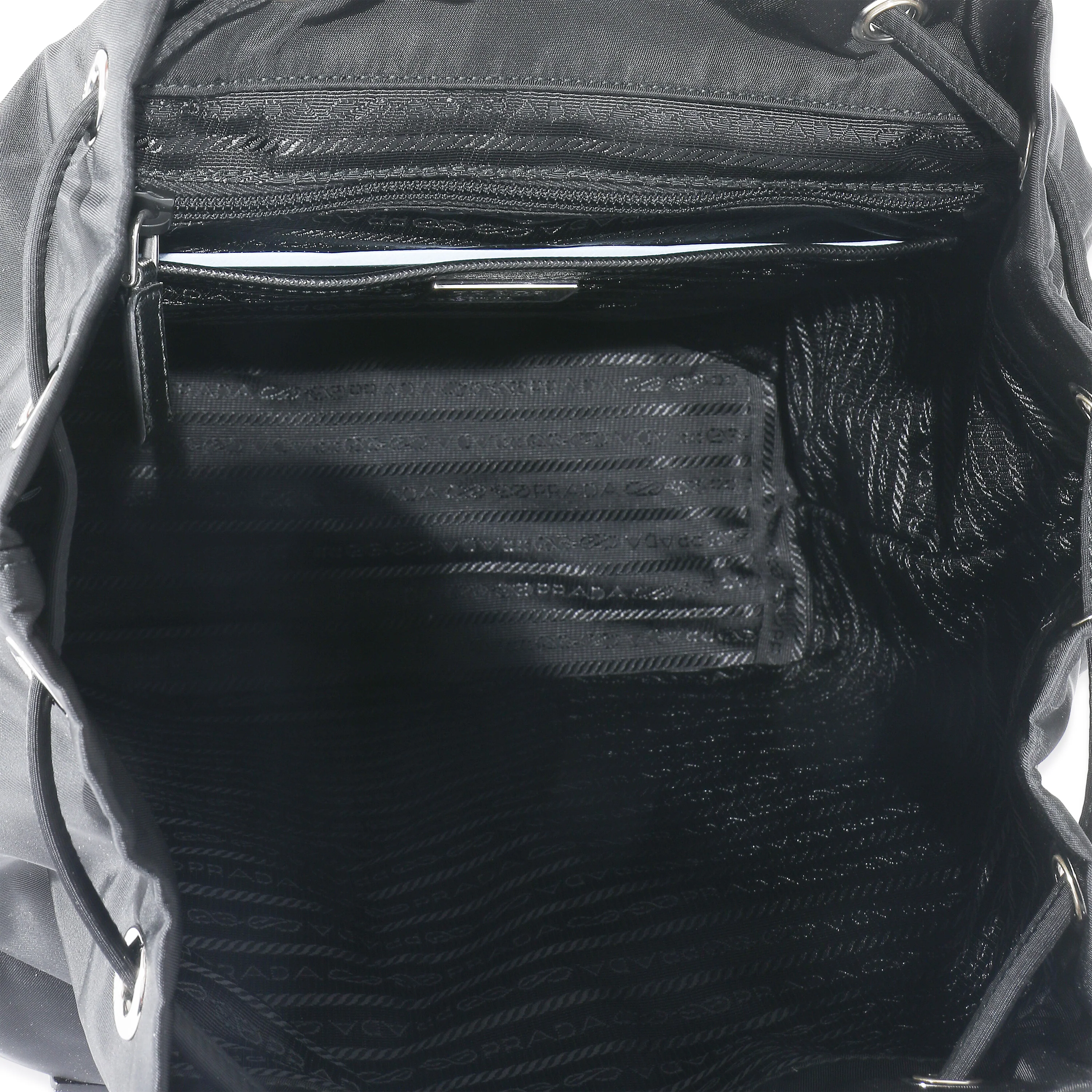 Prada Black Re-Nylon Medium Backpack - Image 4