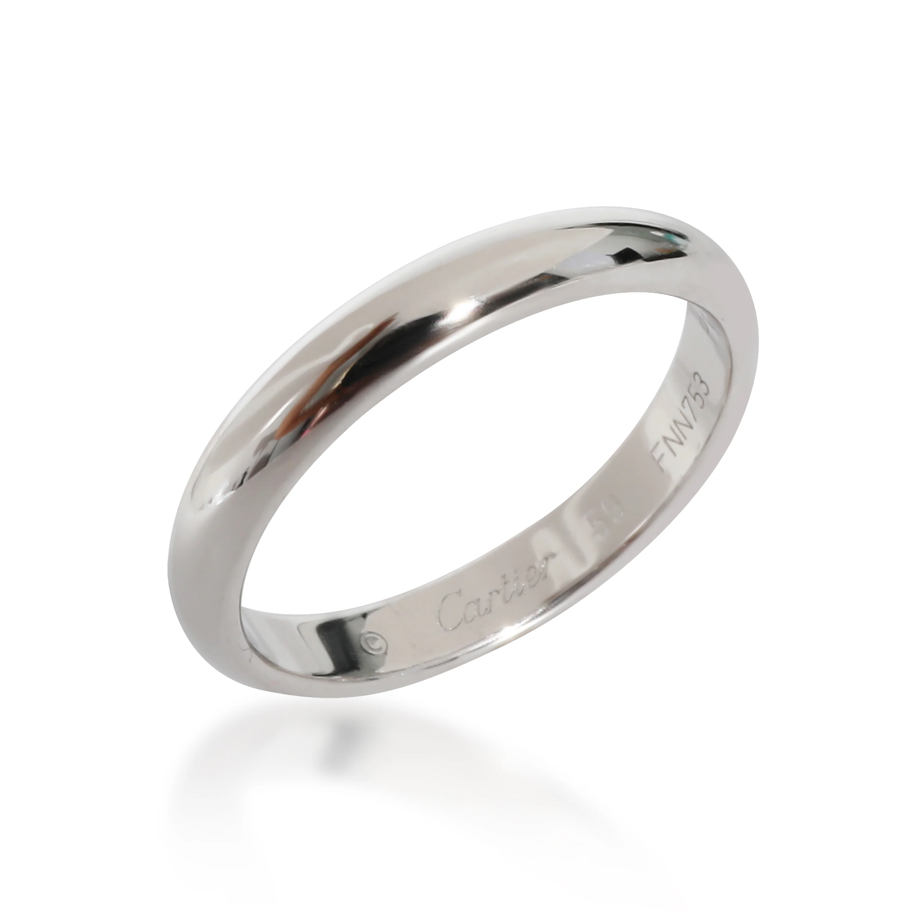 Cartier 1895 Wedding Band in Platinum - Image 2