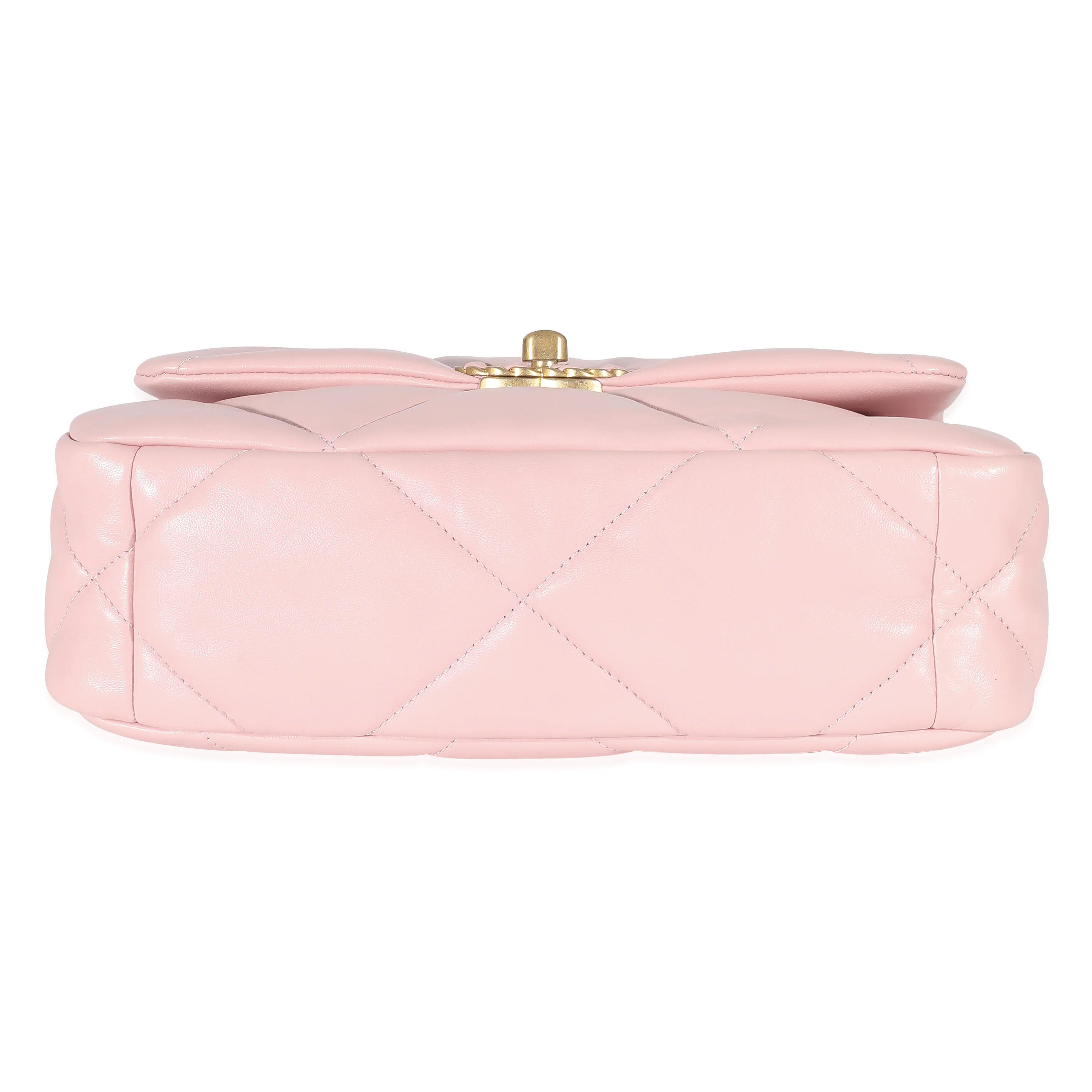 Chanel Light Pink Lambskin Small Chanel 19 Flap Bag - Image 4
