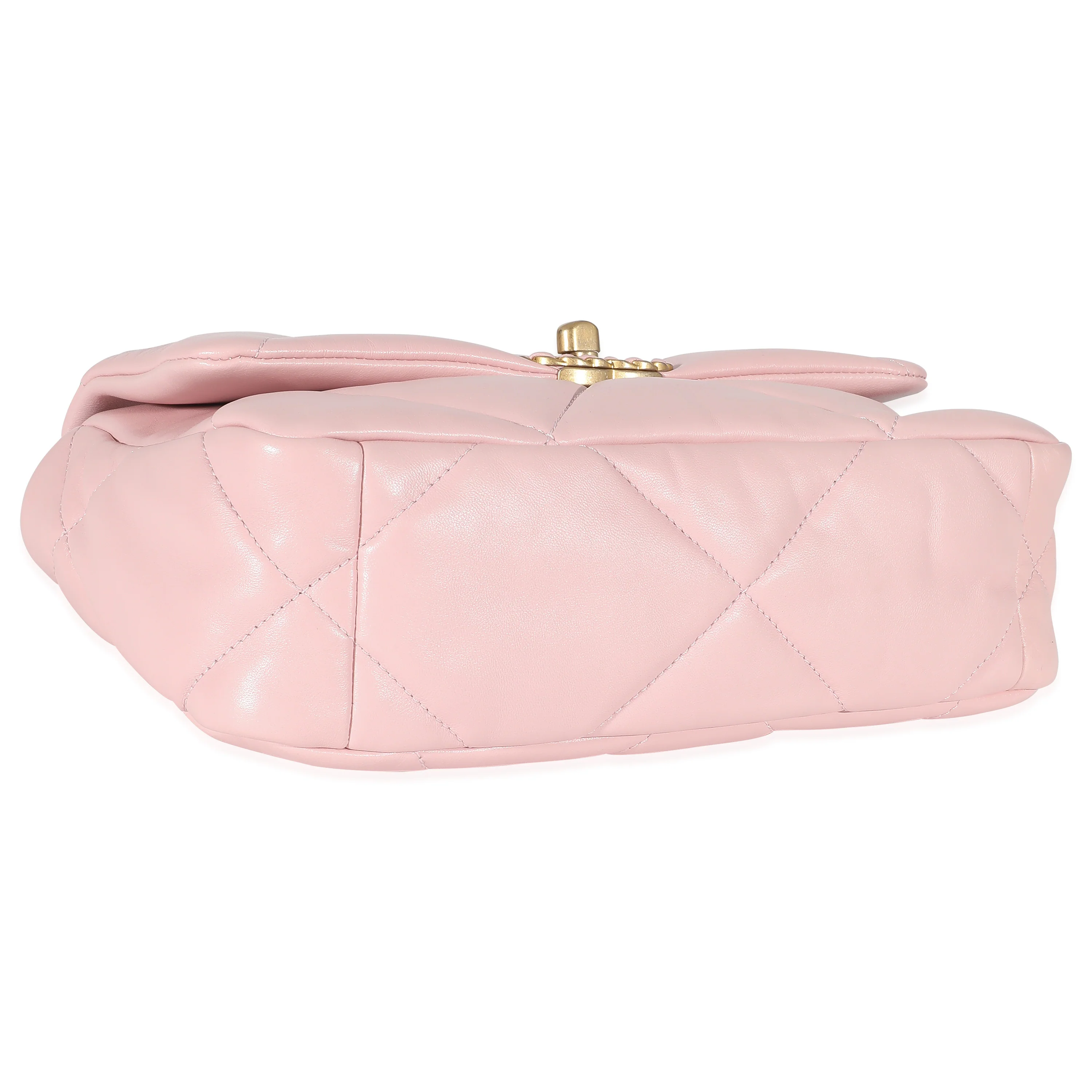 Chanel Light Pink Lambskin Small Chanel 19 Flap Bag - Image 5