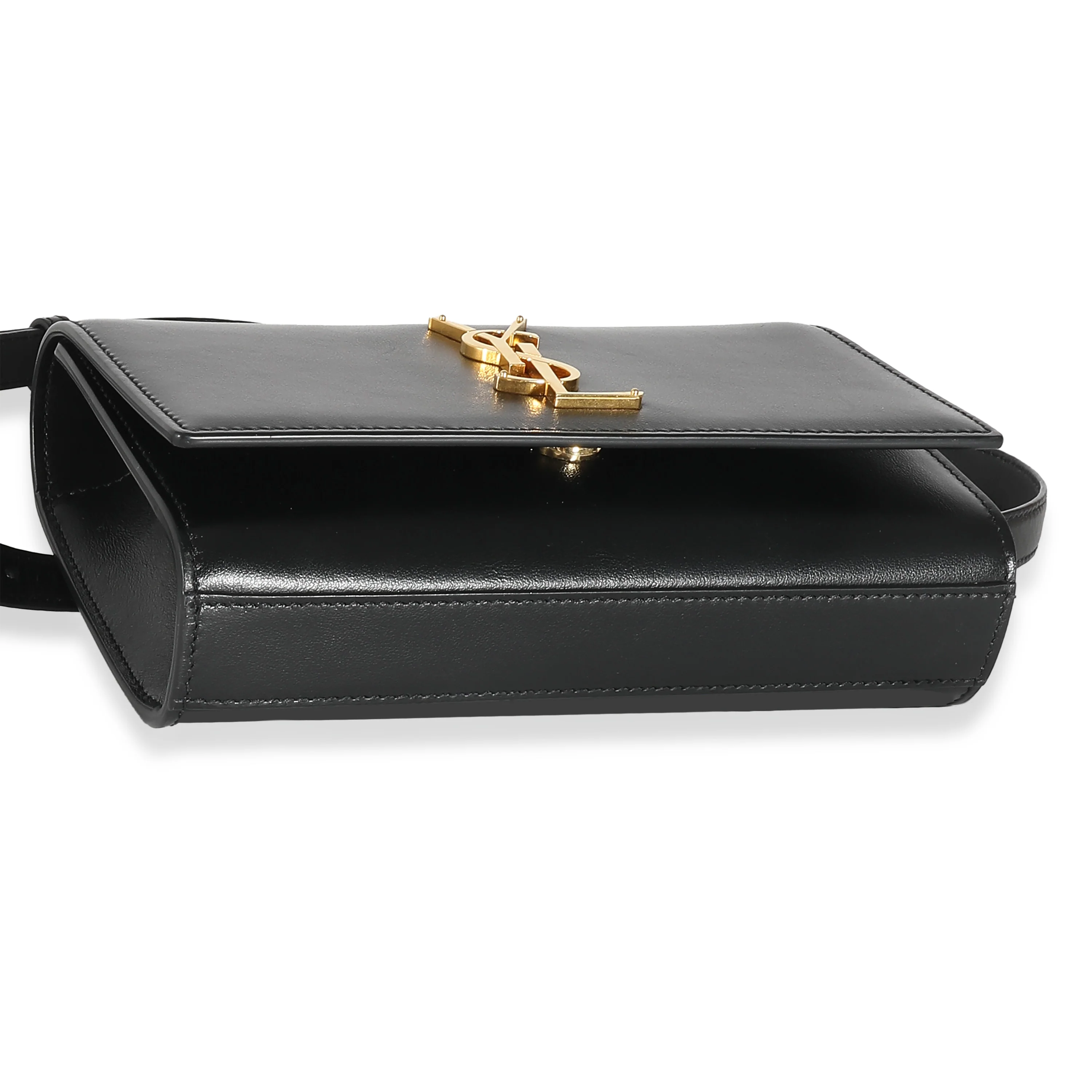 Saint Laurent Black Smooth Leather Kate Belt Bag - Image 6