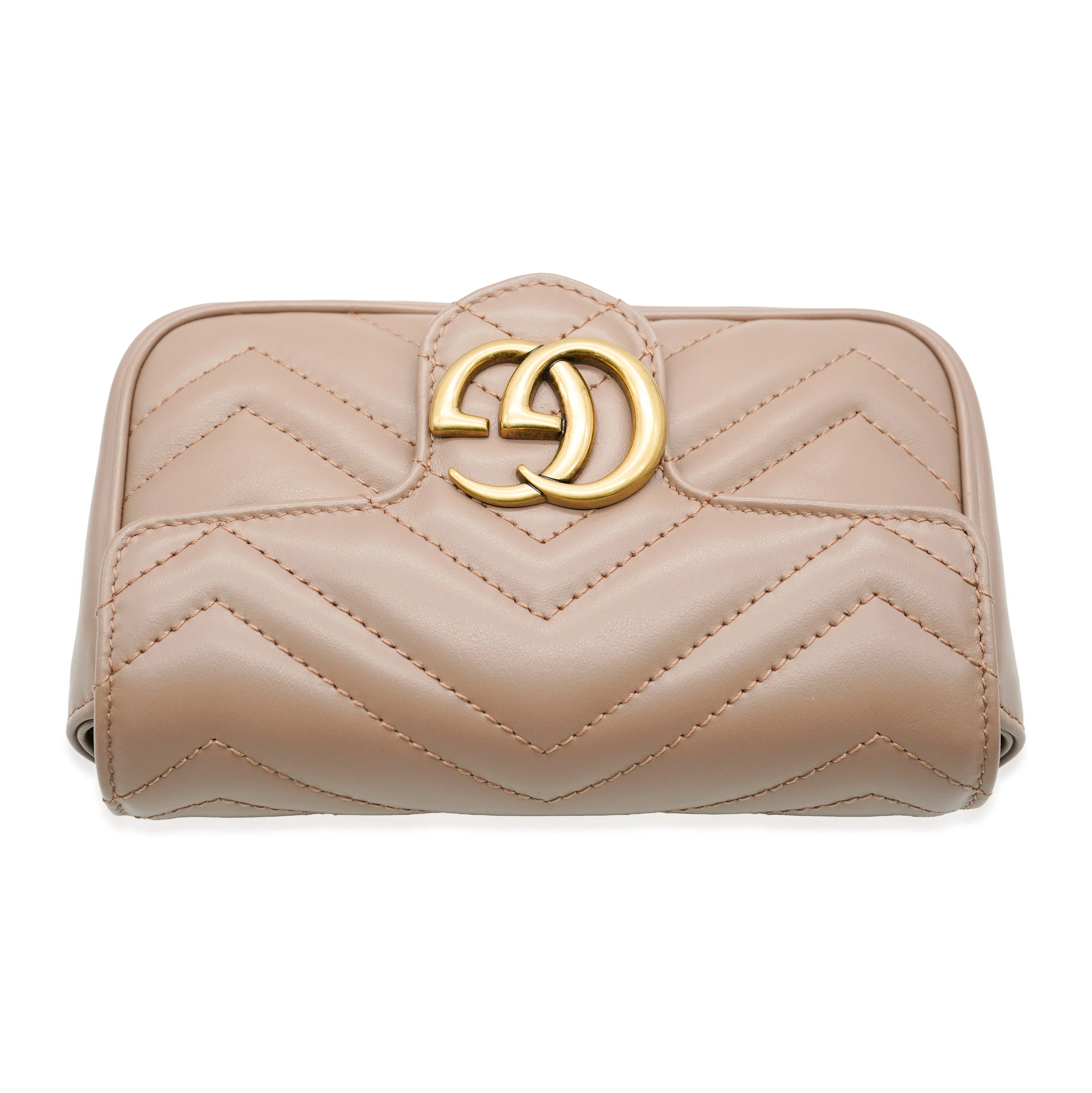 Gucci Beige Leather Super Mini GG Marmont - Image 7