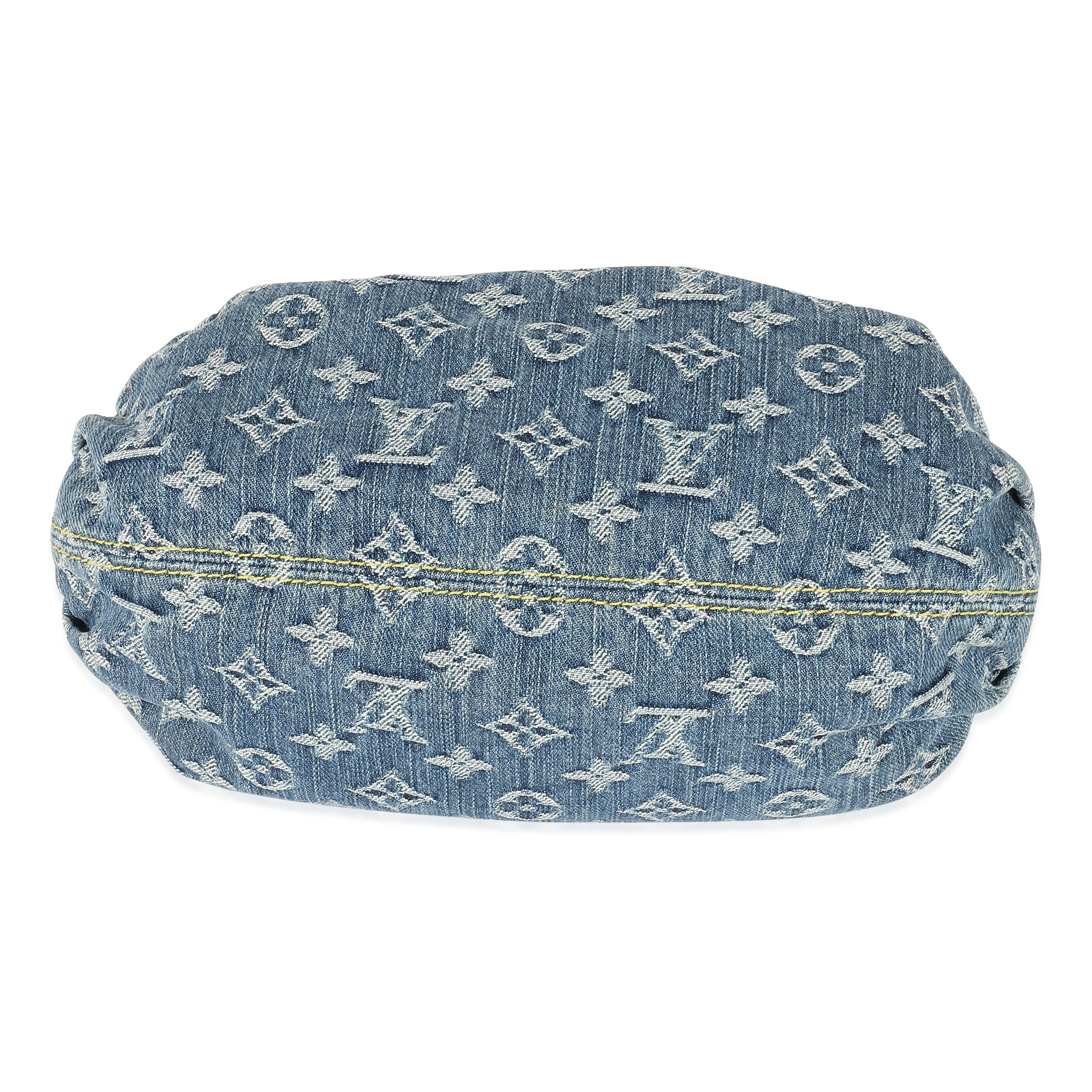 Louis Vuitton Blue Monogram Denim Pleaty Bag - Image 3