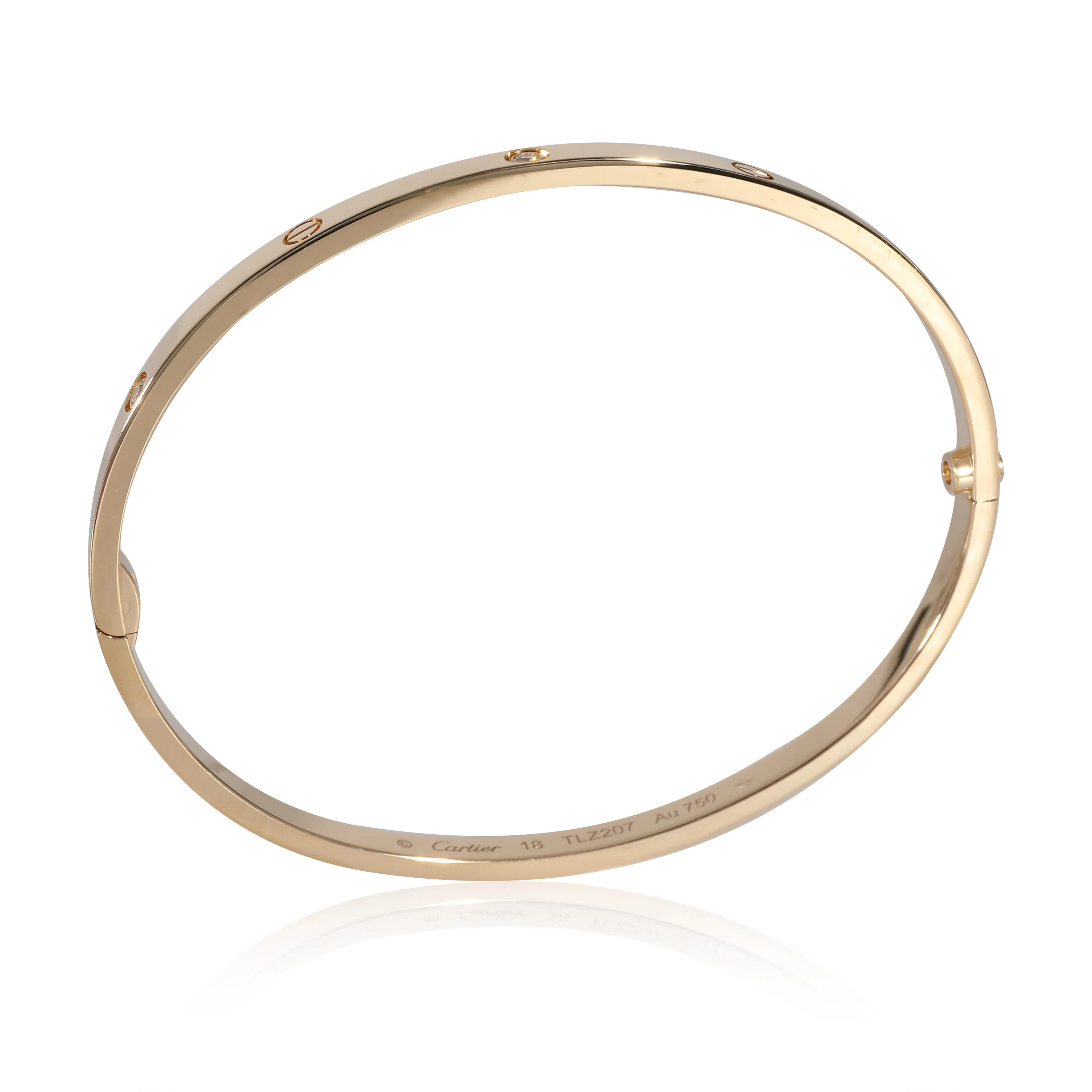 Cartier Love Bracelet, Small Model (Yellow Gold, Diamonds) - Image 6