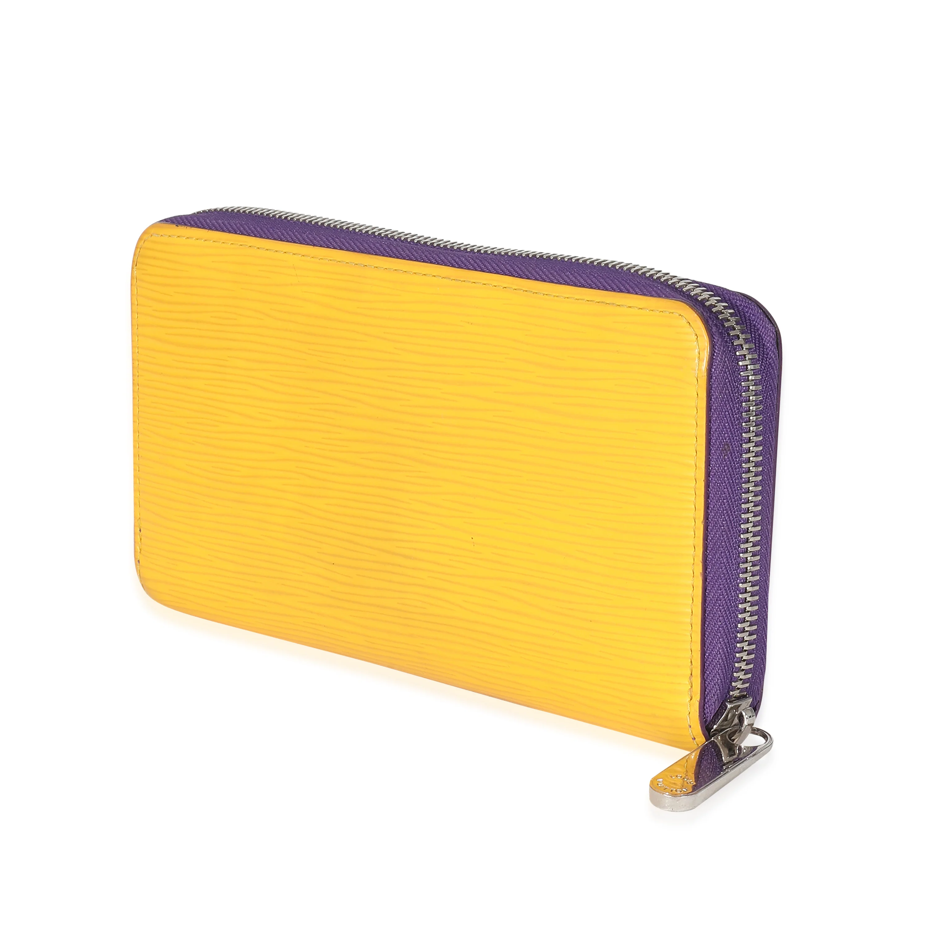 Louis Vuitton Purple Yellow Epi Zippy Wallet - Image 2
