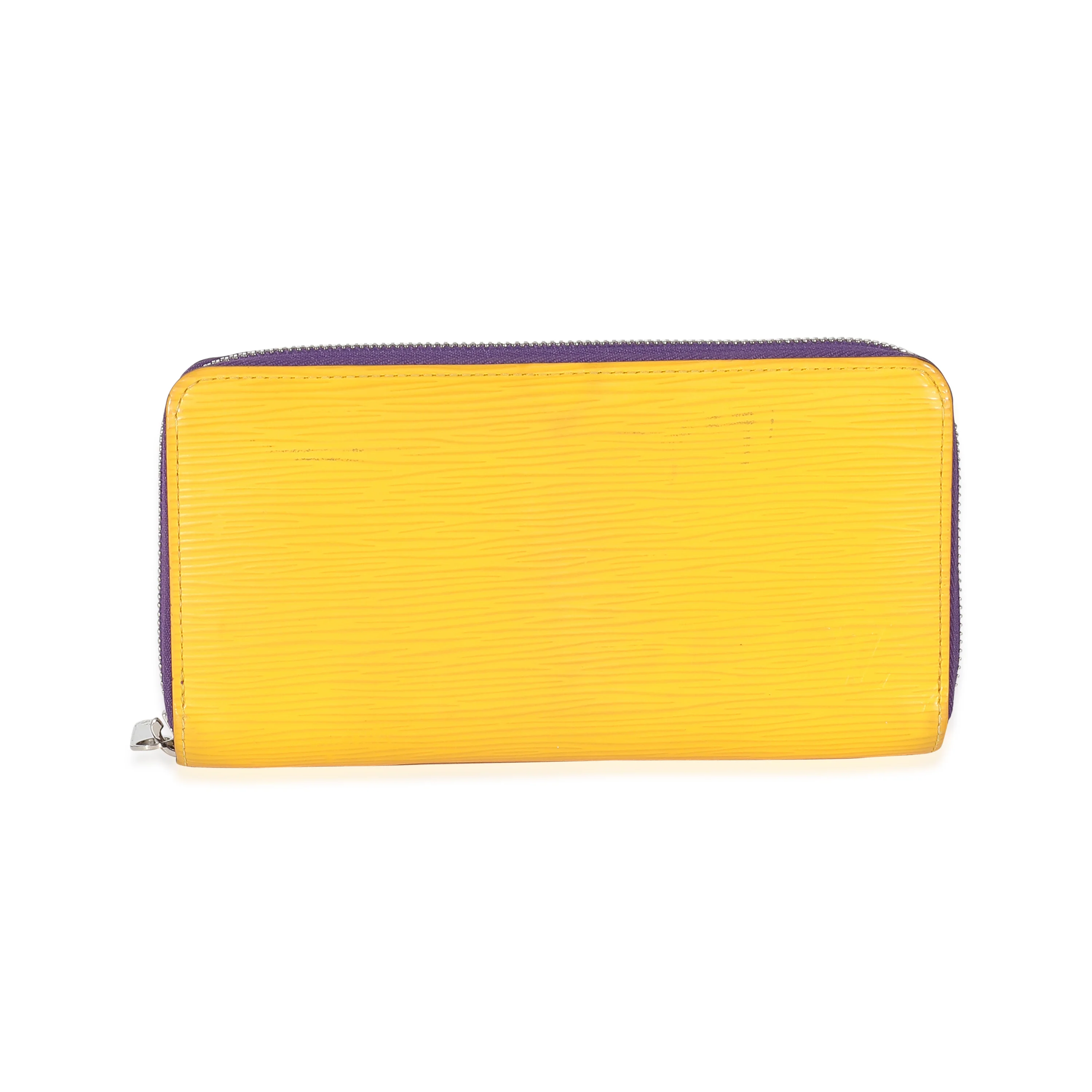 Louis Vuitton Purple Yellow Epi Zippy Wallet - Image 3