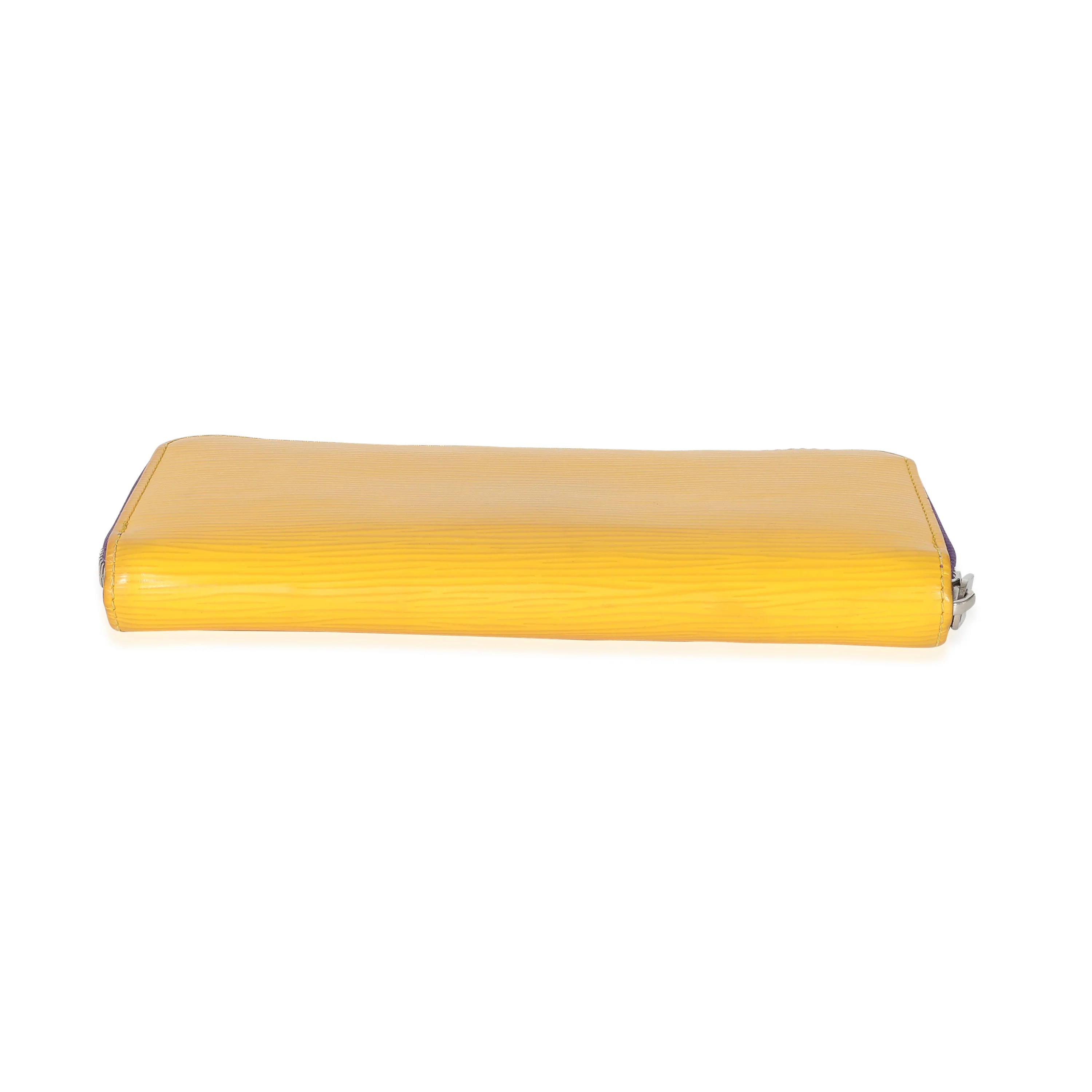 Louis Vuitton Purple Yellow Epi Zippy Wallet - Image 5