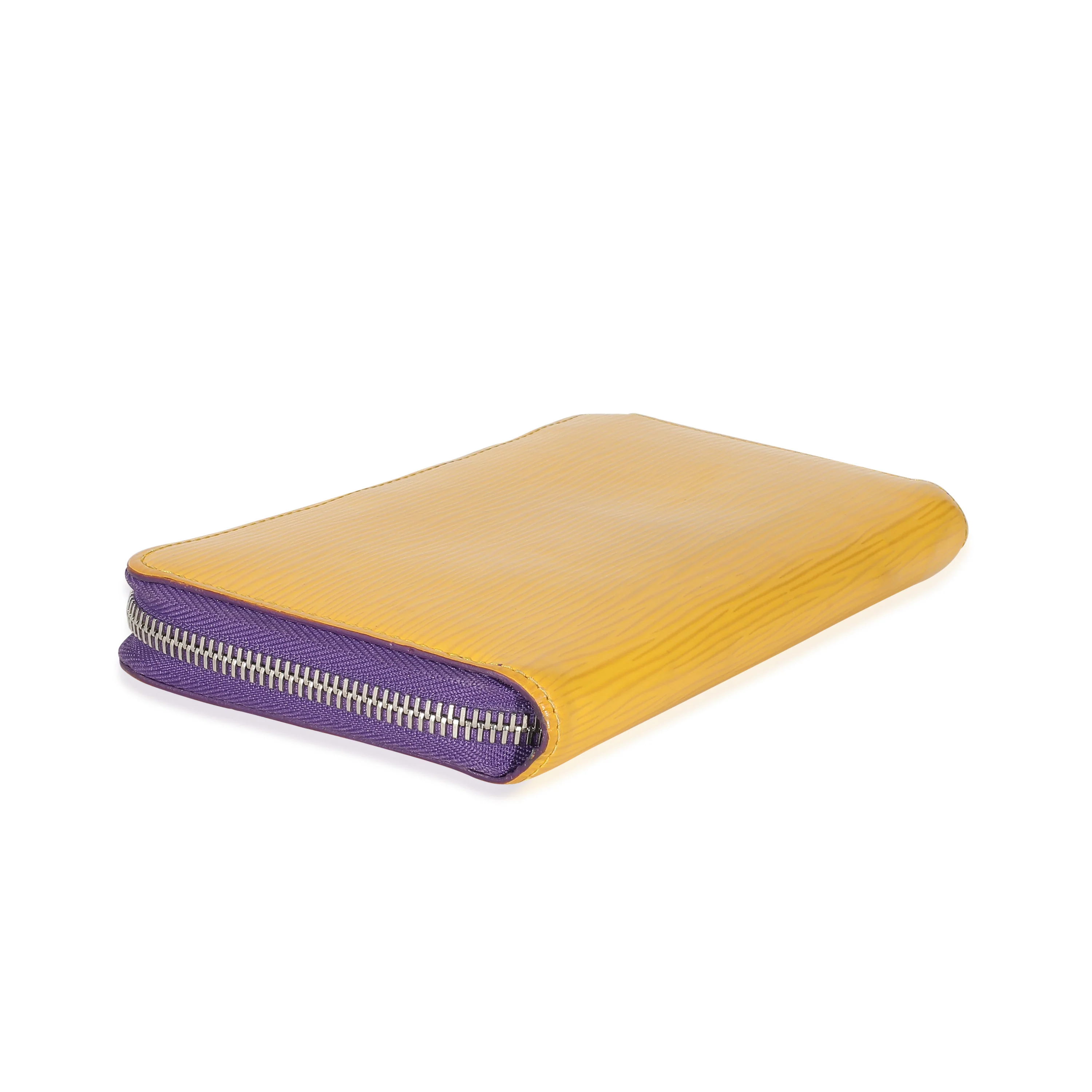 Louis Vuitton Purple Yellow Epi Zippy Wallet - Image 6