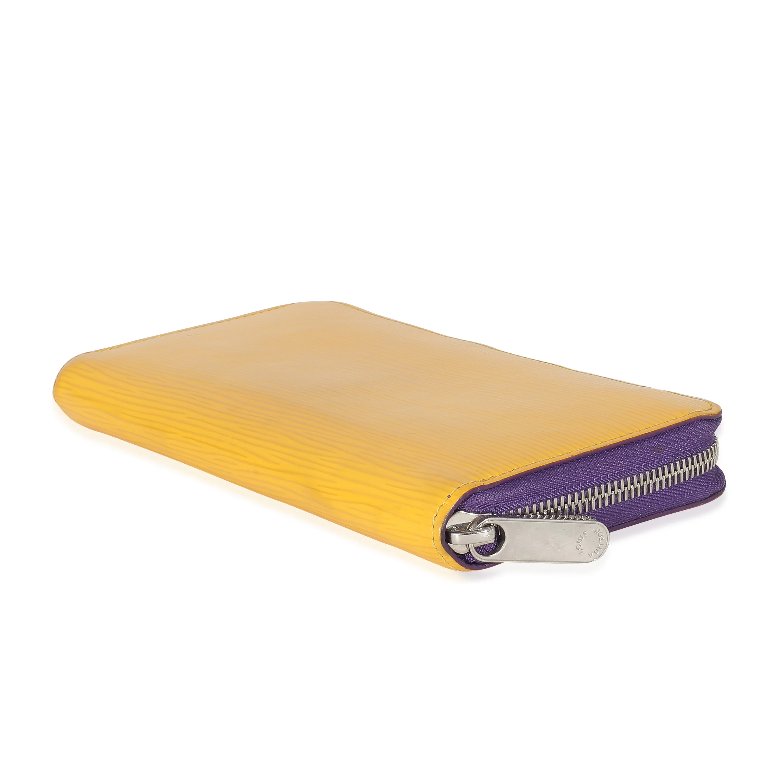 Louis Vuitton Purple Yellow Epi Zippy Wallet - Image 7