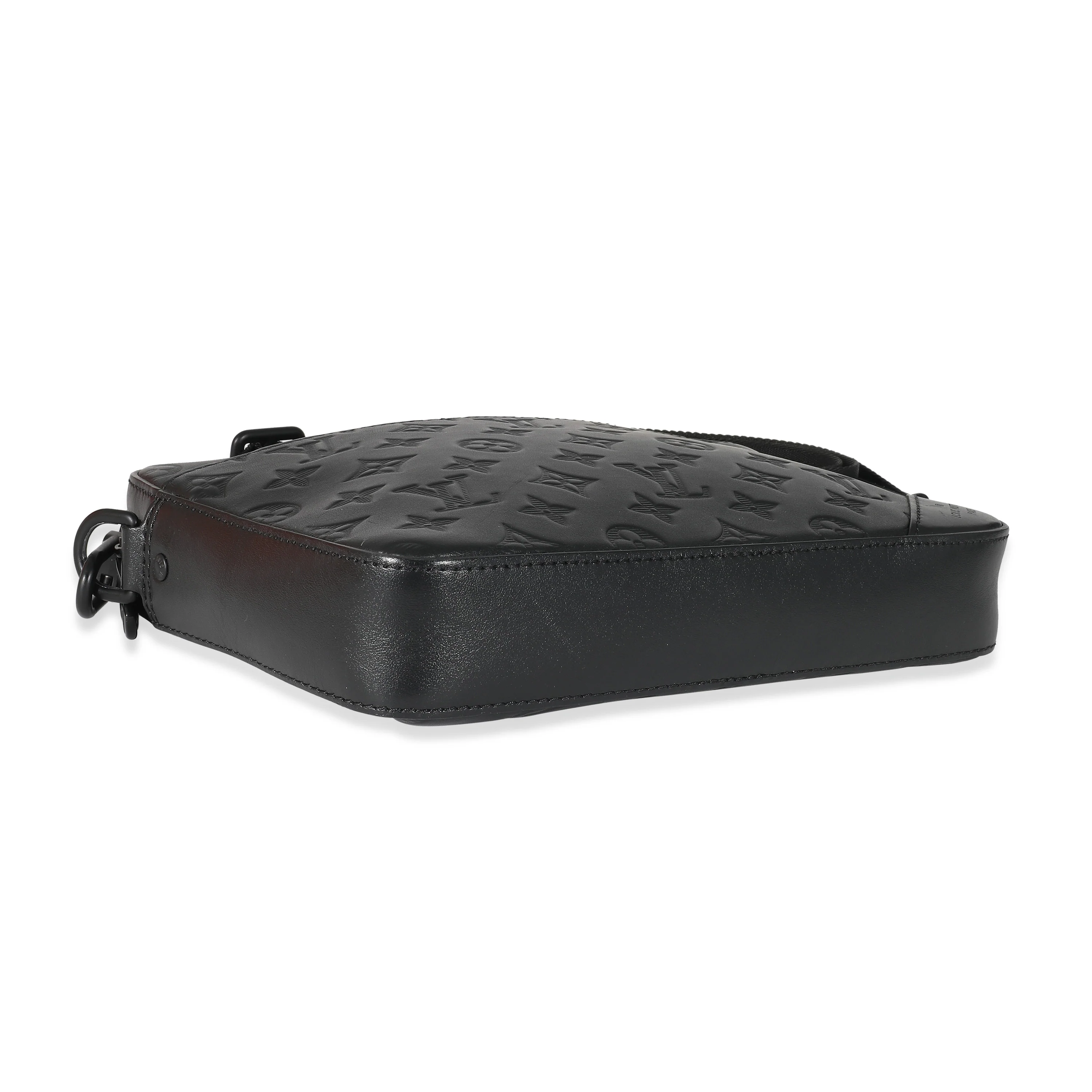 Louis Vuitton Black Monogram Shadow Leather Duo Messenger Bag - Image 6