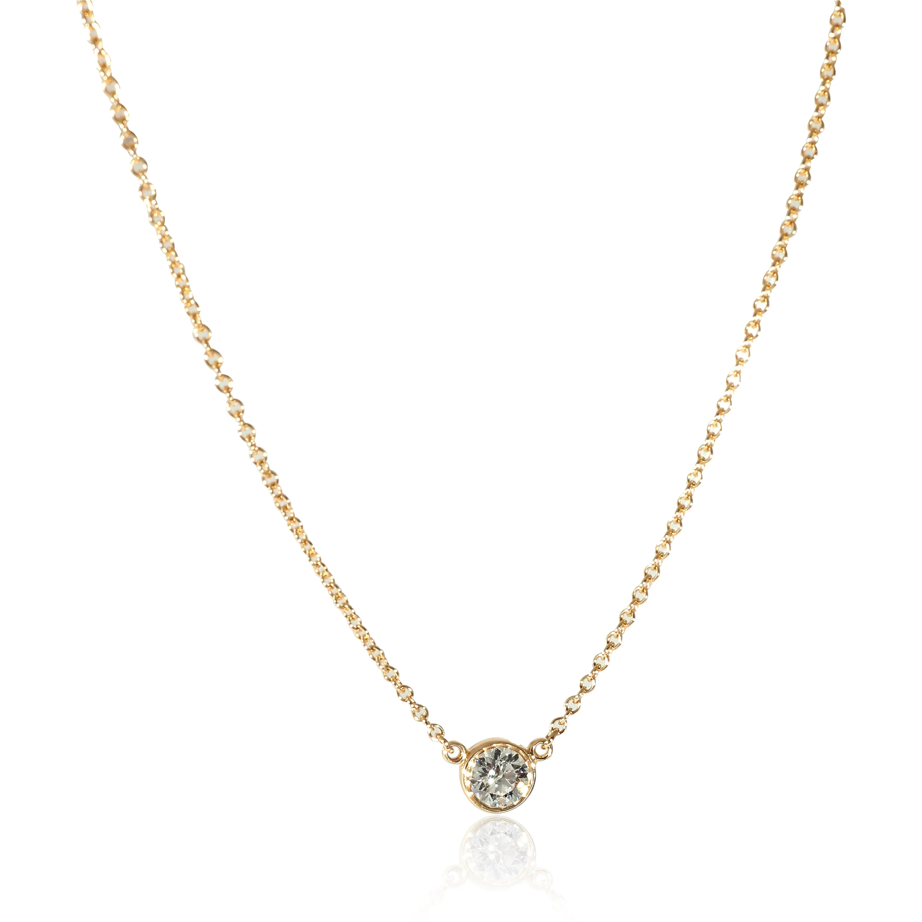Tiffany & Co. Elsa Peretti Diamonds By The Yard Pendant 18KT Gold G VS2 0.33 CT