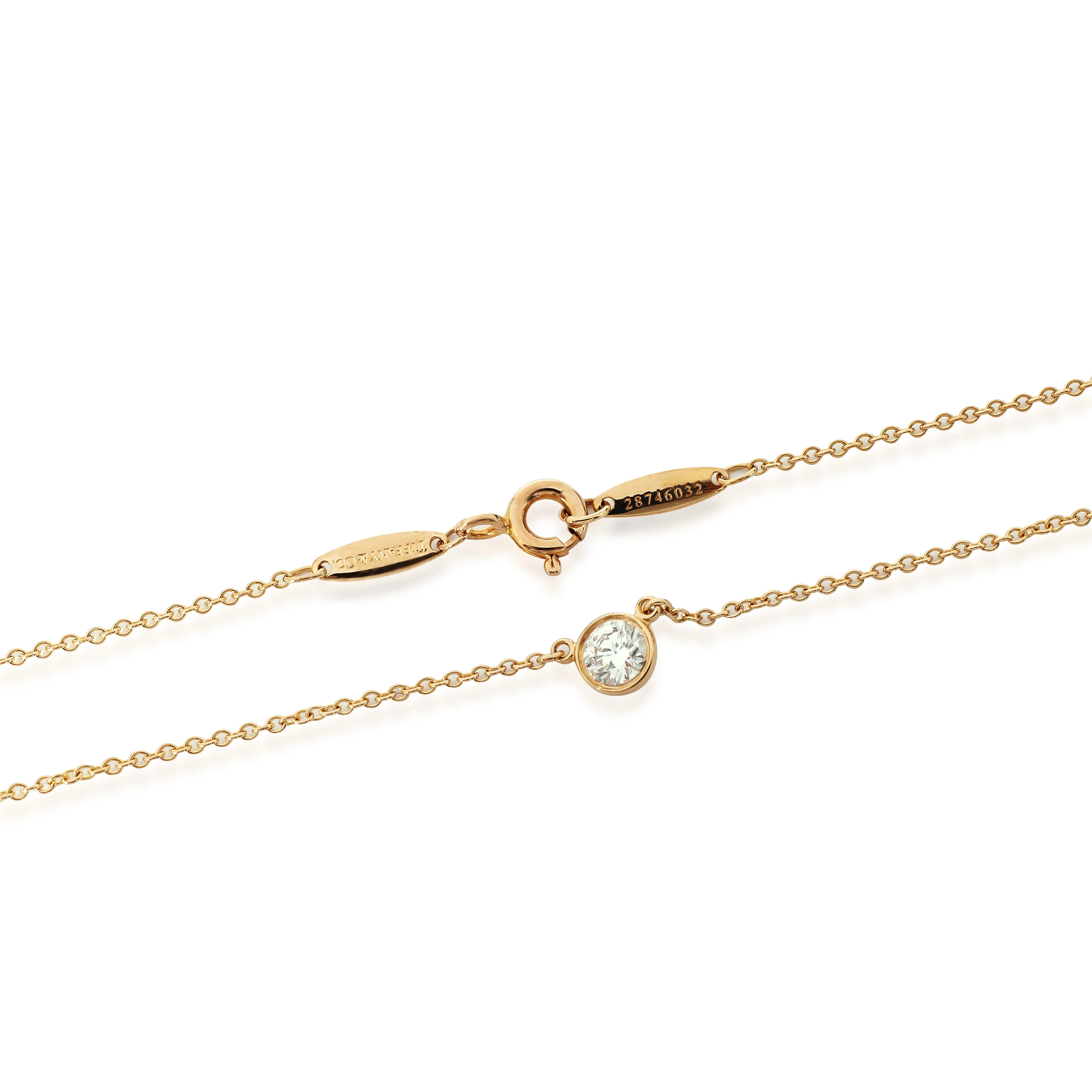 Tiffany & Co. Elsa Peretti Diamonds By The Yard Pendant 18KT Gold G VS2 0.33 CT - Image 3