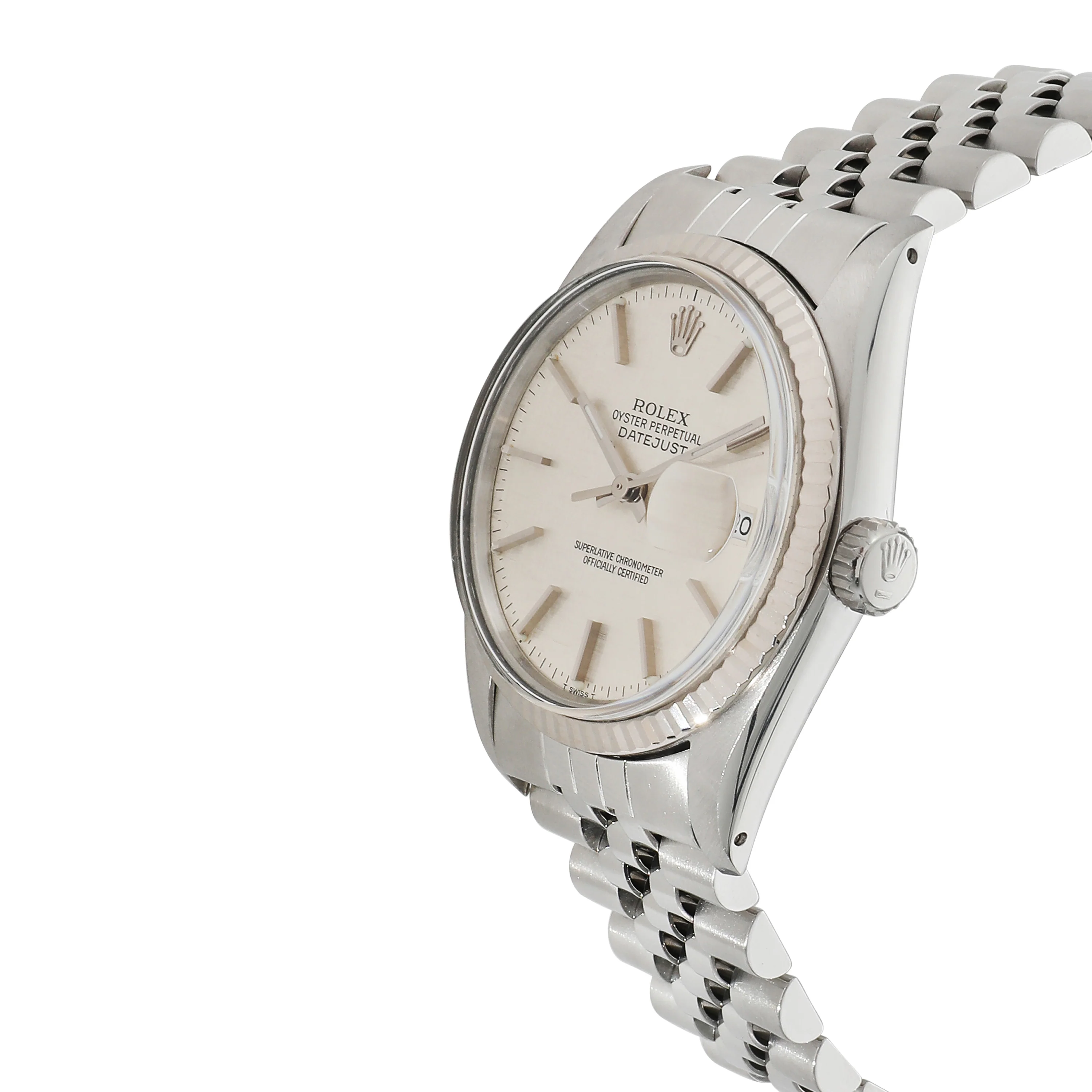 Rolex Datejust 16014 Mens Watch in 18kt Stainless Steel/White Gold - Image 3