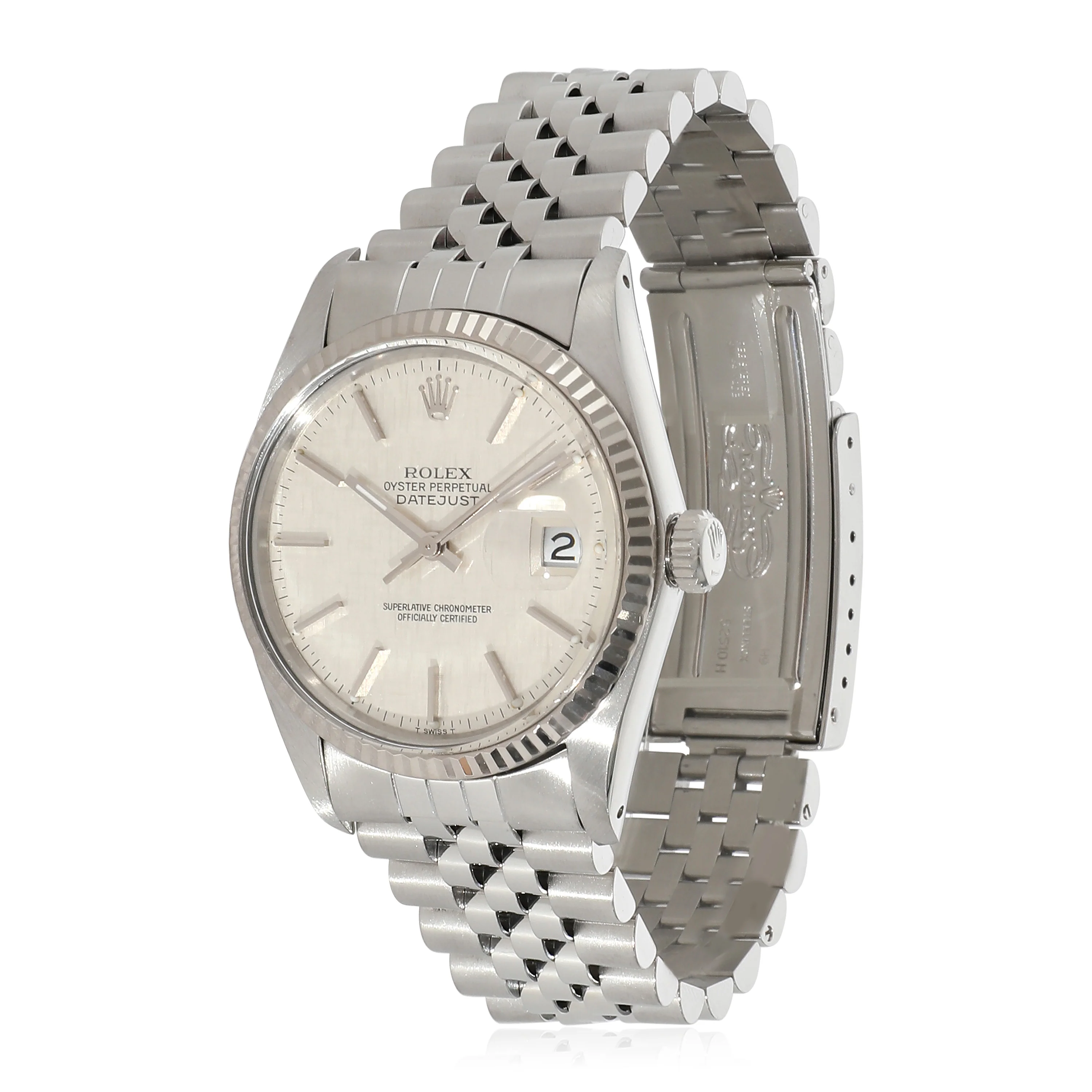 Rolex Datejust 16014 Mens Watch in 18kt Stainless Steel/White Gold - Image 6