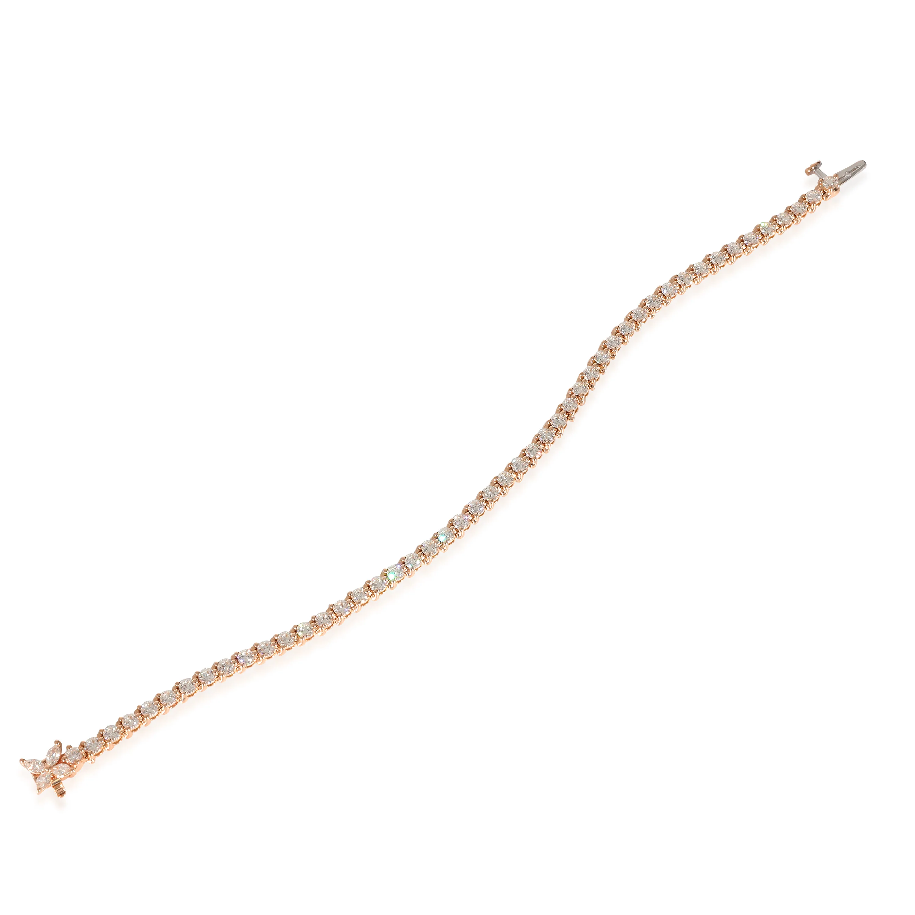 Tiffany & Co. Victoria Diamond Tennis Bracelet in 18k Rose Gold 3.08 CTW - Image 2