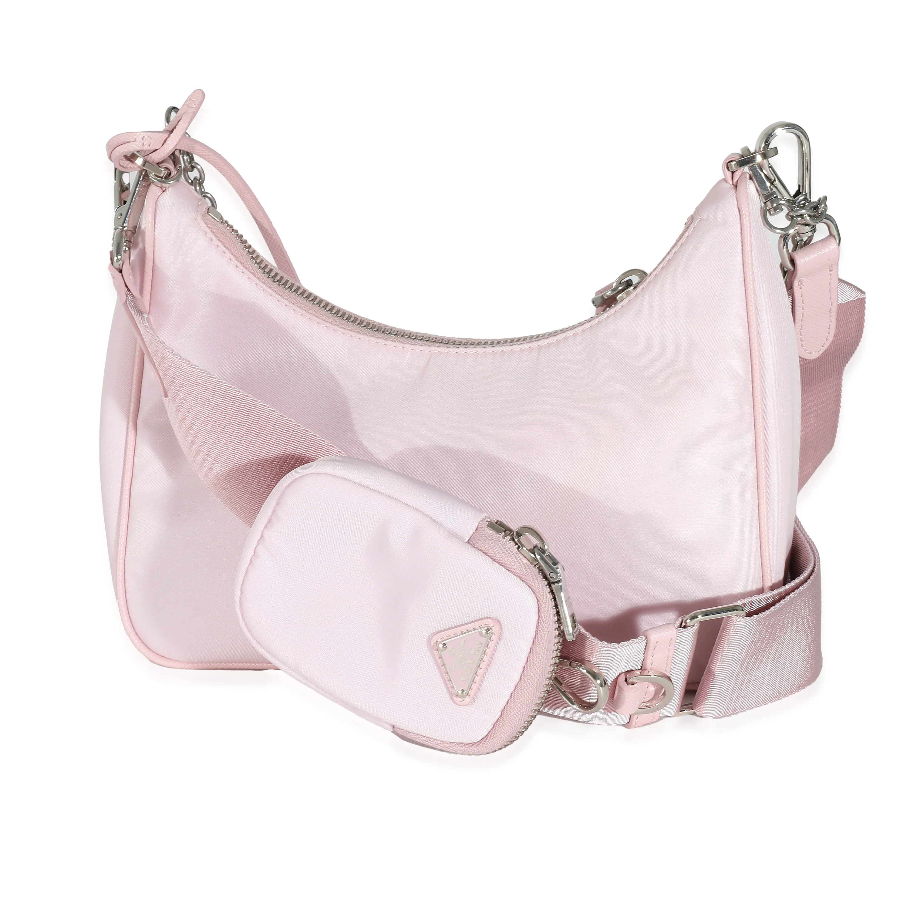 Prada Alabaster Pink Nylon Re-Edition 2005 Bag - Image 5