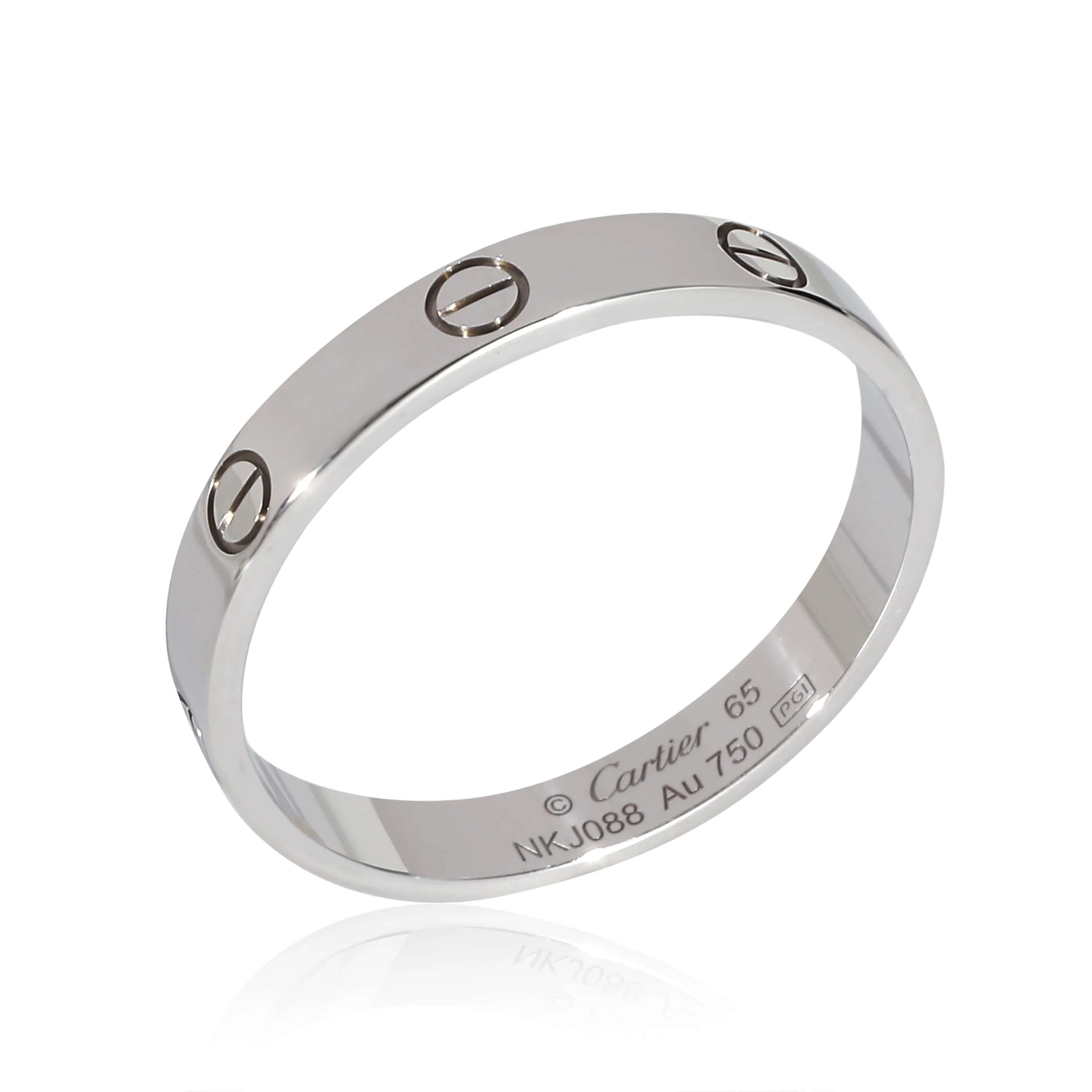 Cartier Love Wedding Band in 18K White Gold - Image 5