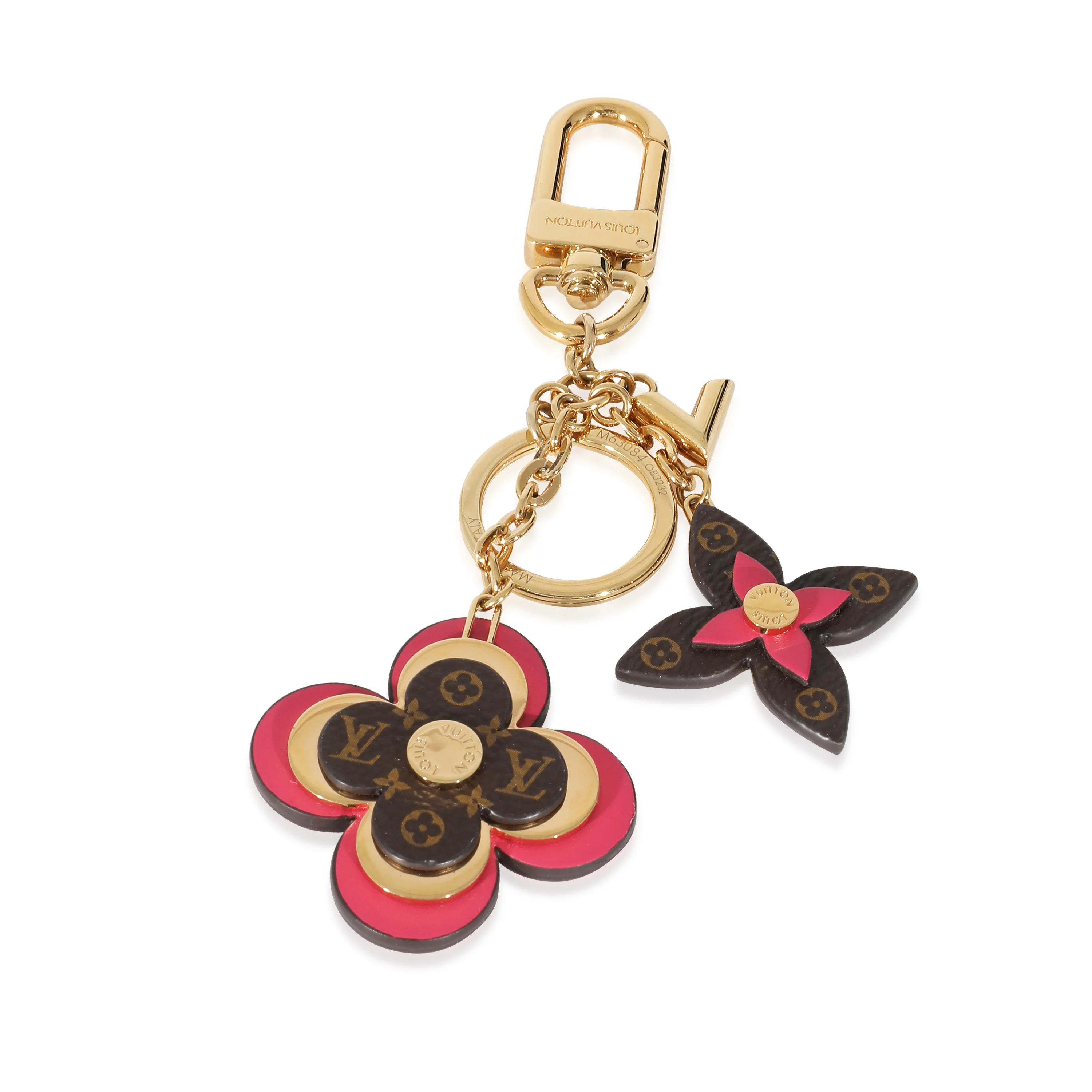 Louis Vuitton Metal Canvas Blooming Flowers Bag Charm - Image 4