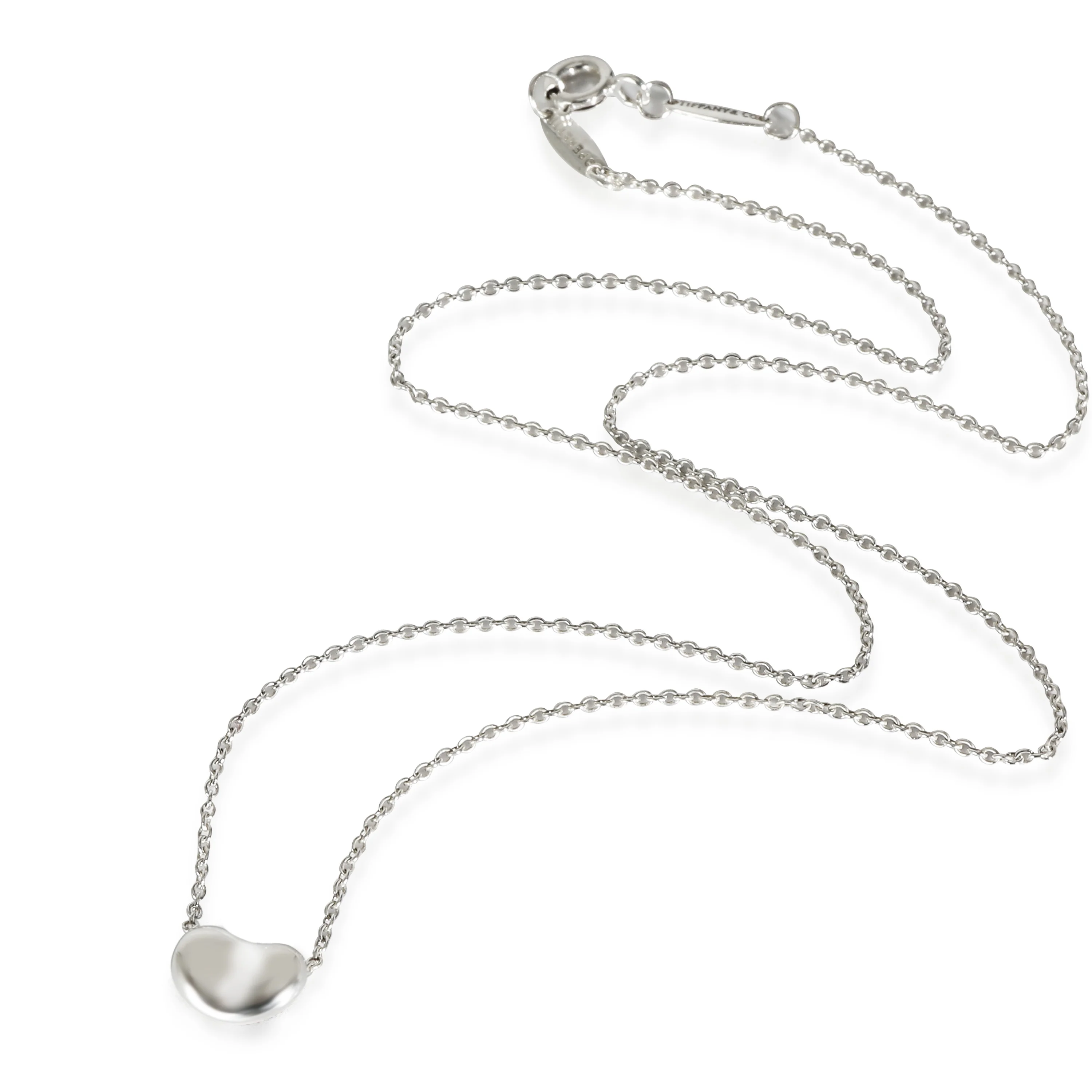 Elsa Peretti Bean Pendant in  Sterling Silver 9mm bean - Image 2