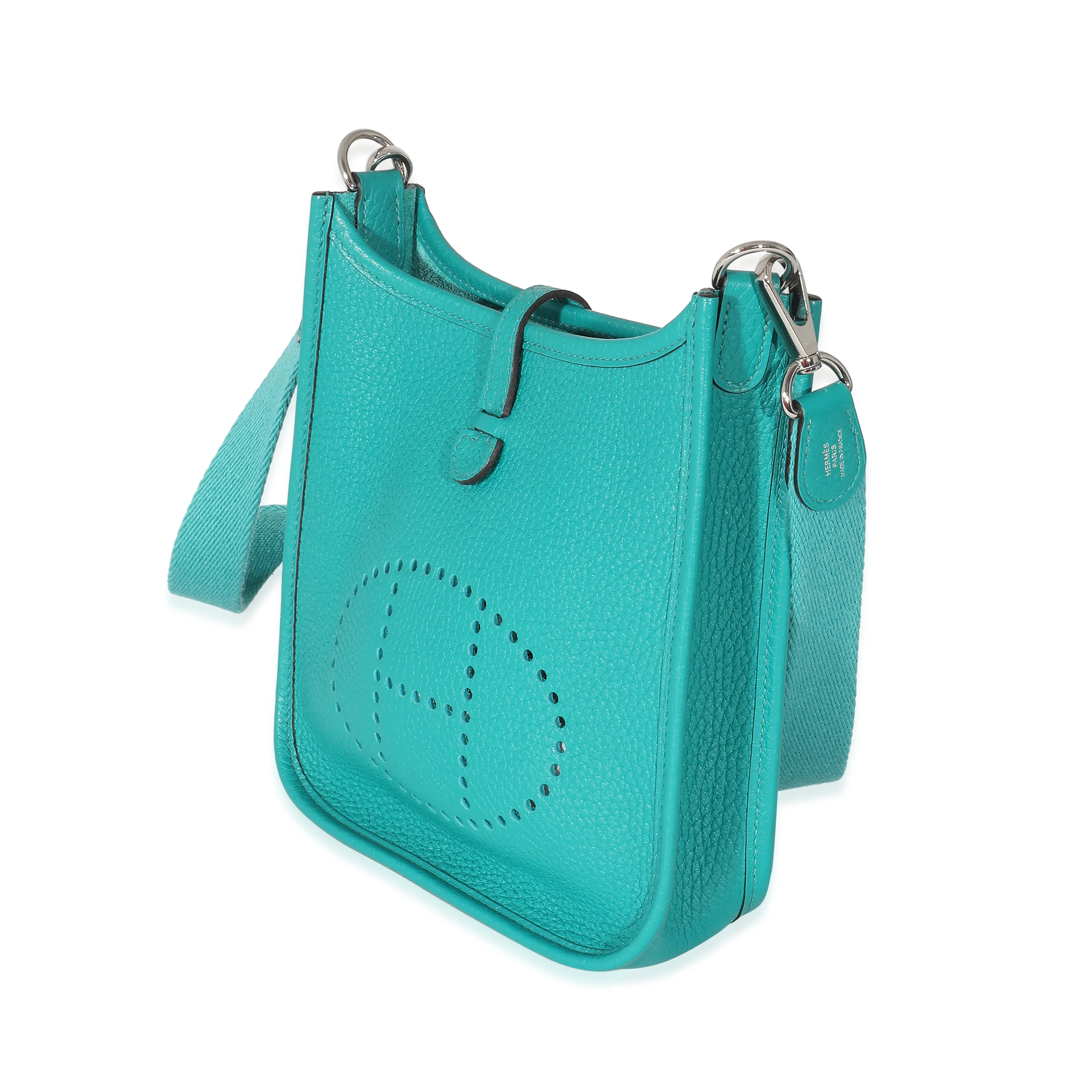 Hermes Bleu Paon Clemence Evelyne TPM PHW - Image 2