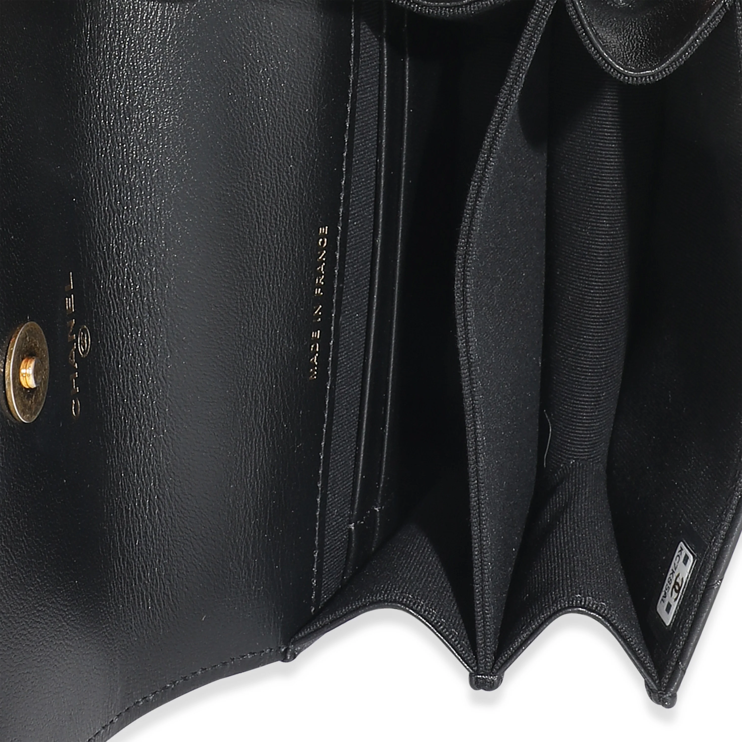 Chanel Black Quilted Lambskin Chain Top Handle Clutch - Image 8