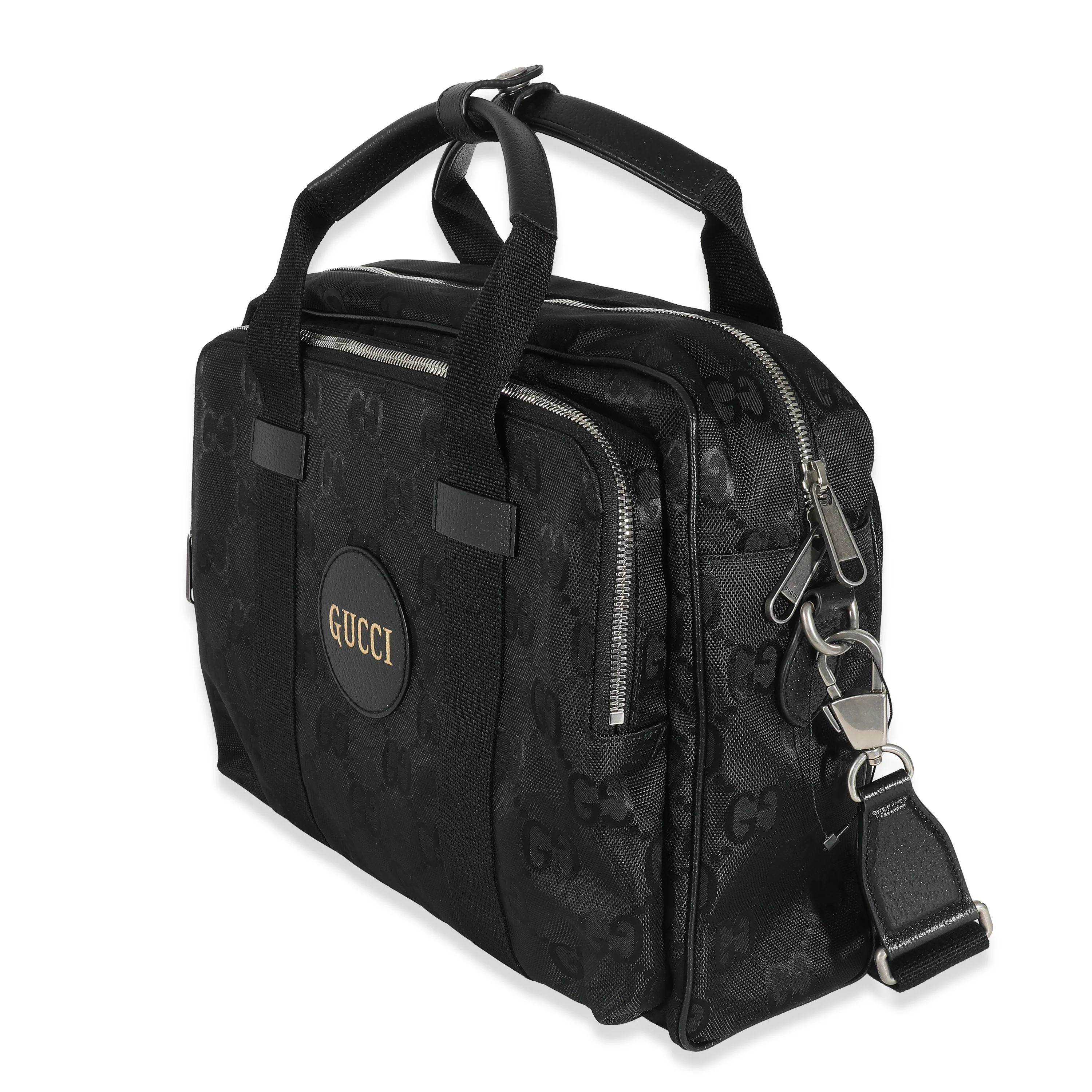 Gucci Black Nylon GG Off The Grid Briefcase - Image 2