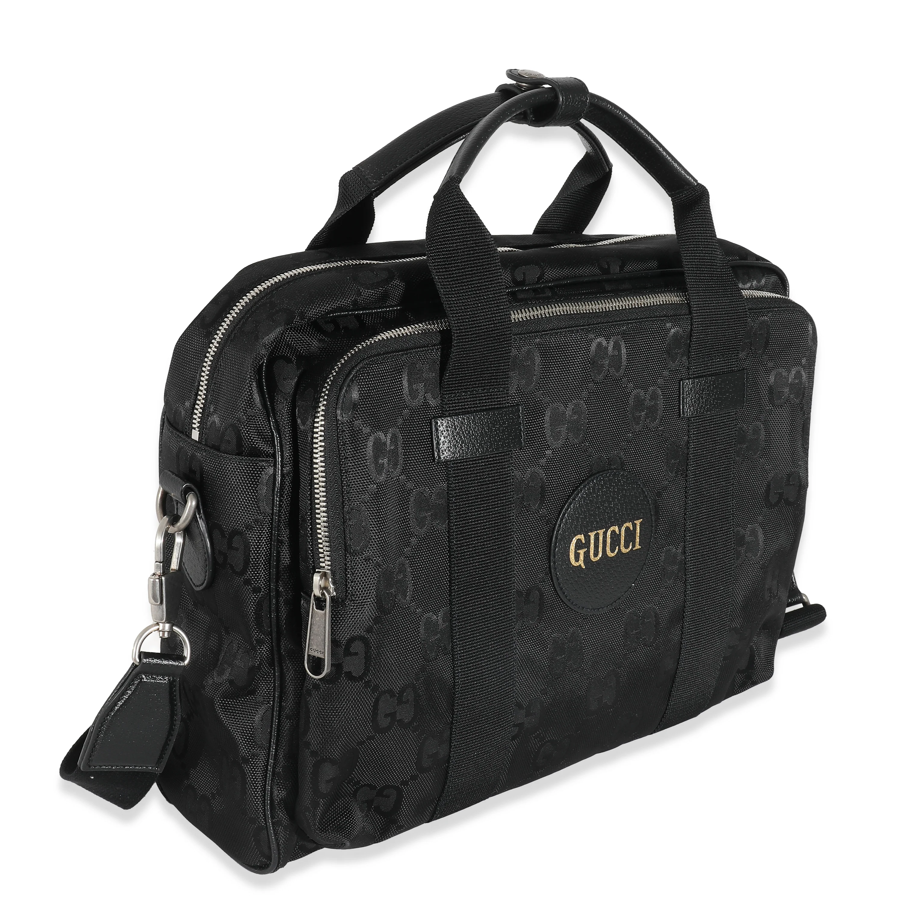 Gucci Black Nylon GG Off The Grid Briefcase - Image 3