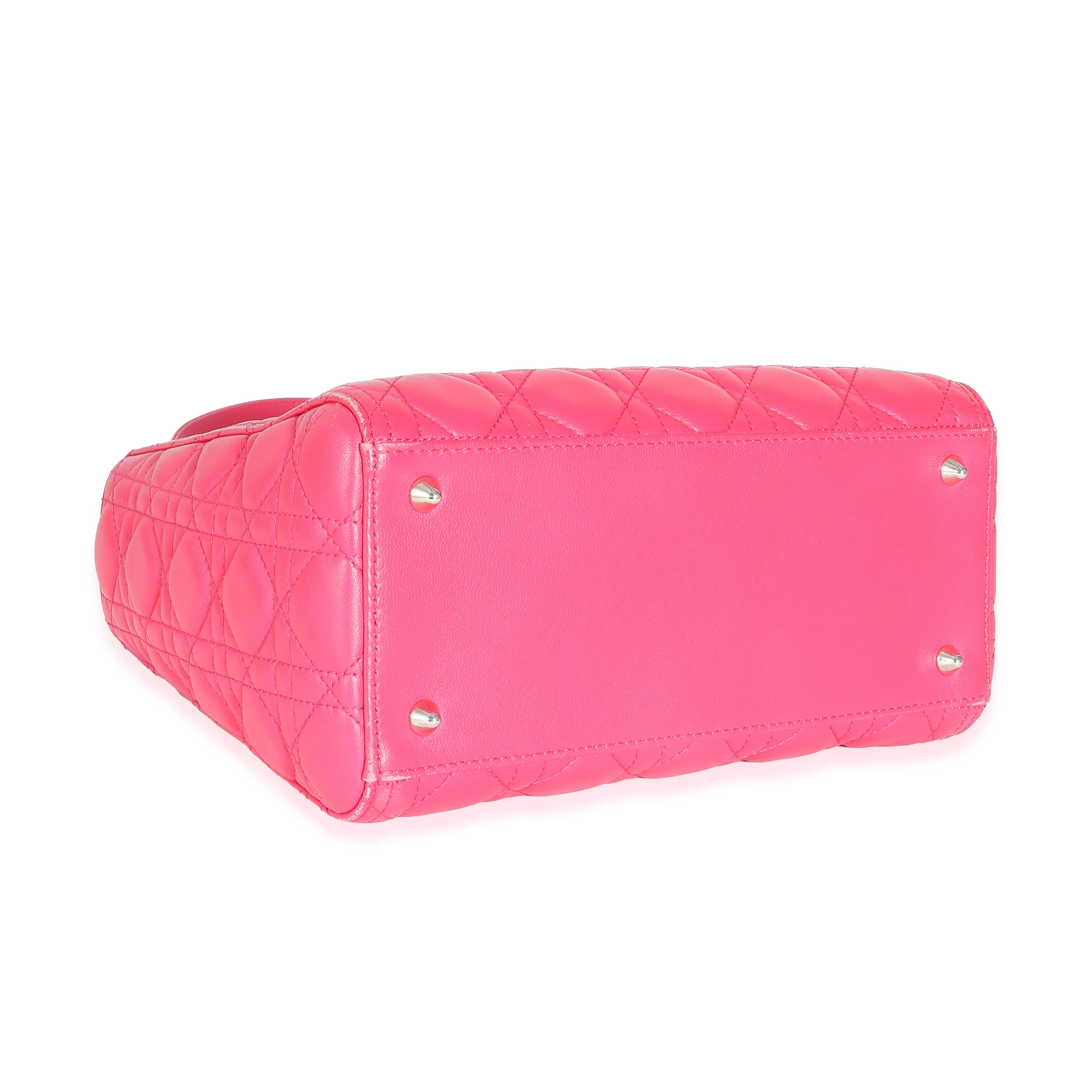 Pink Cannage Lambskin Medium Lady Dior - Image 8