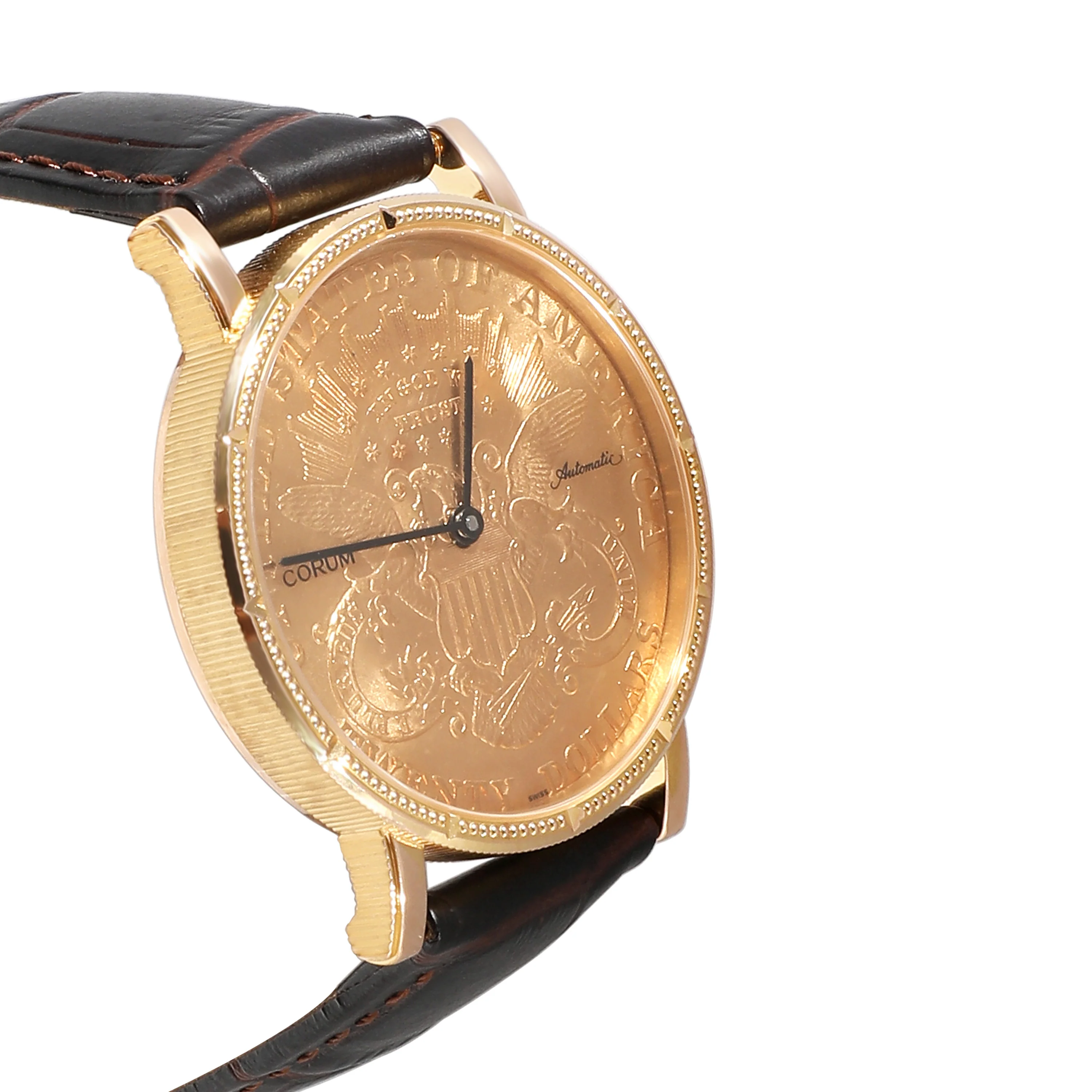 $20 Coin Mens Watch in 18k Yellow Gold - Image 2