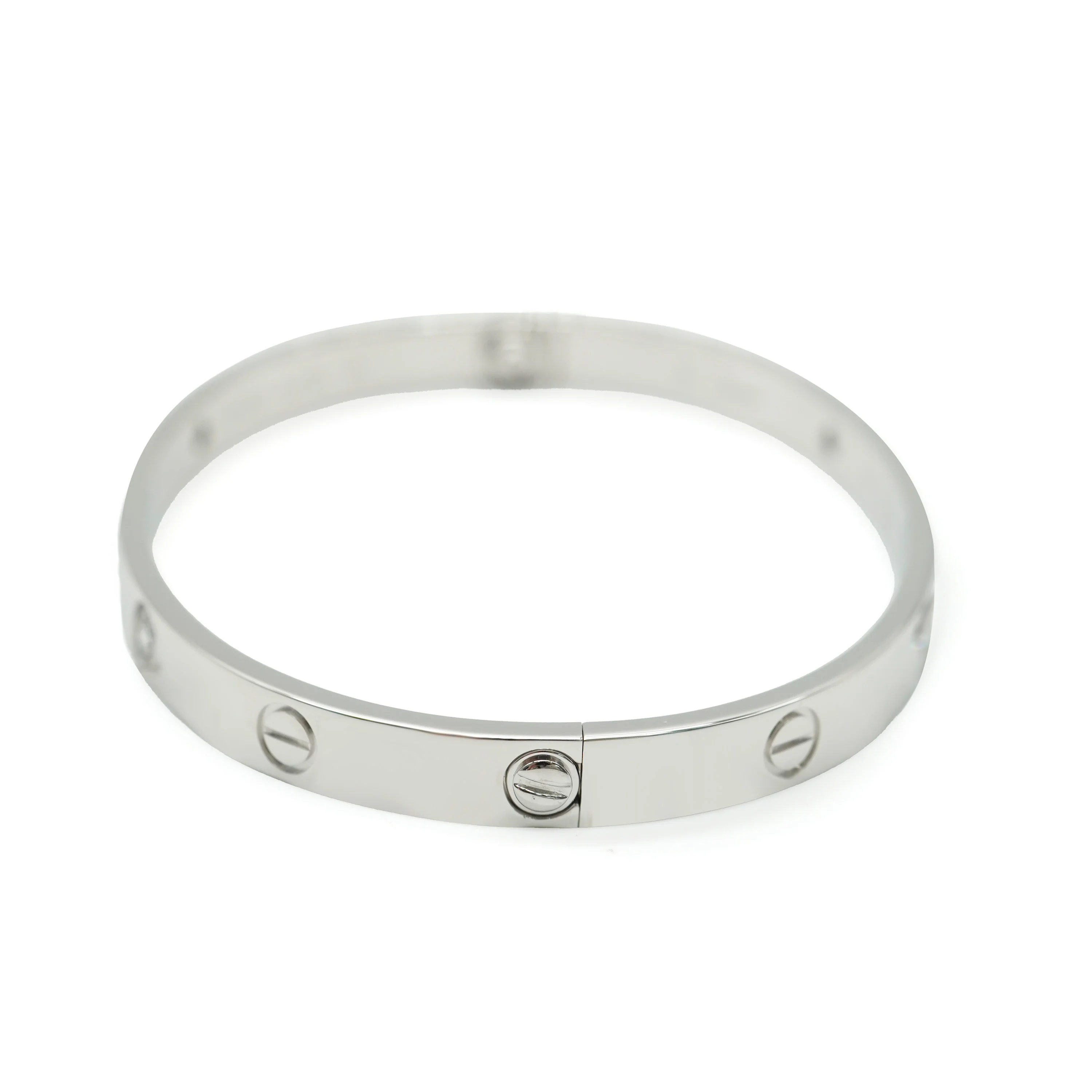 Love Bracelet, 4 Diamonds (White Gold) - Image 2