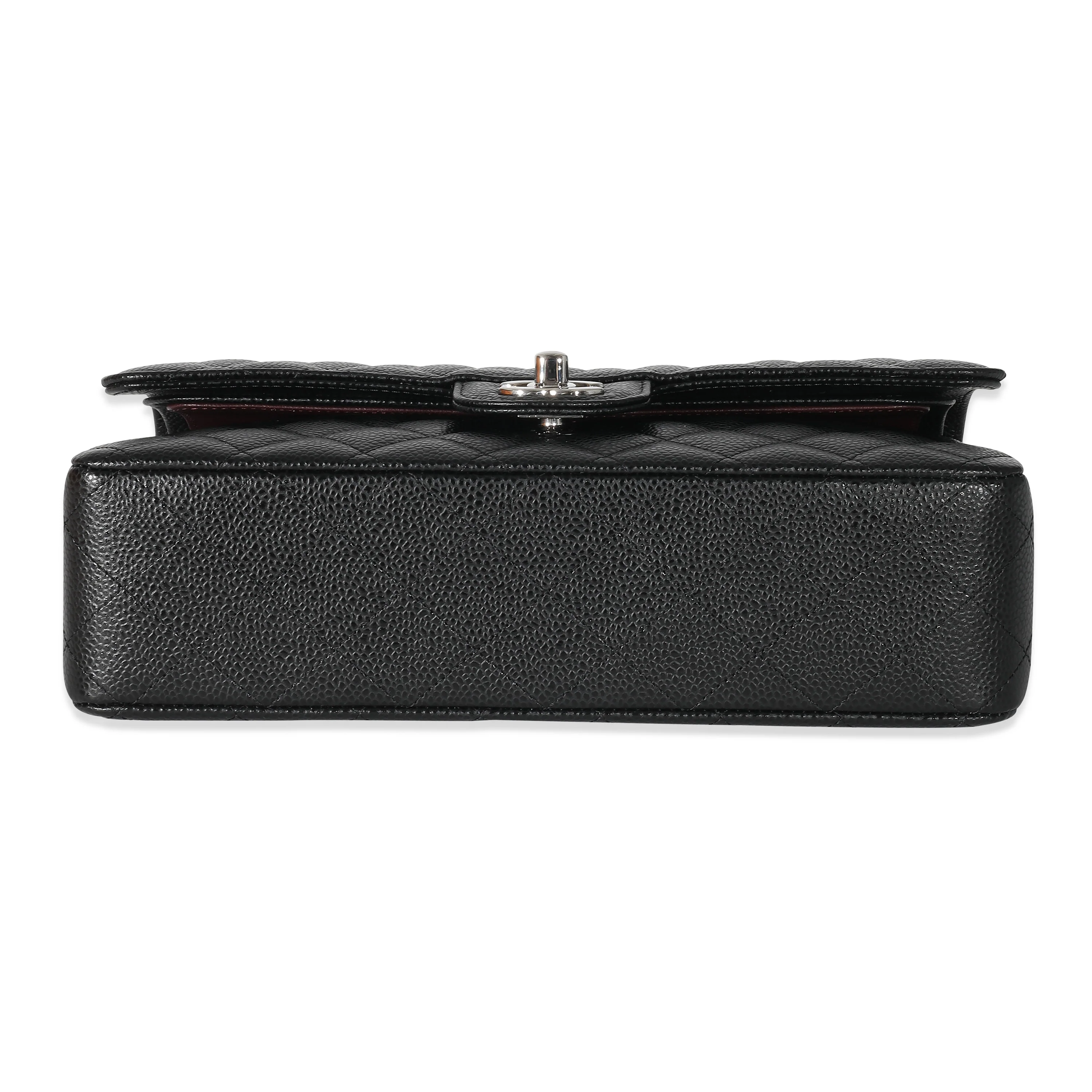 Chanel Black Quilted Caviar Medium Classic Double Flap Bag - Image 5