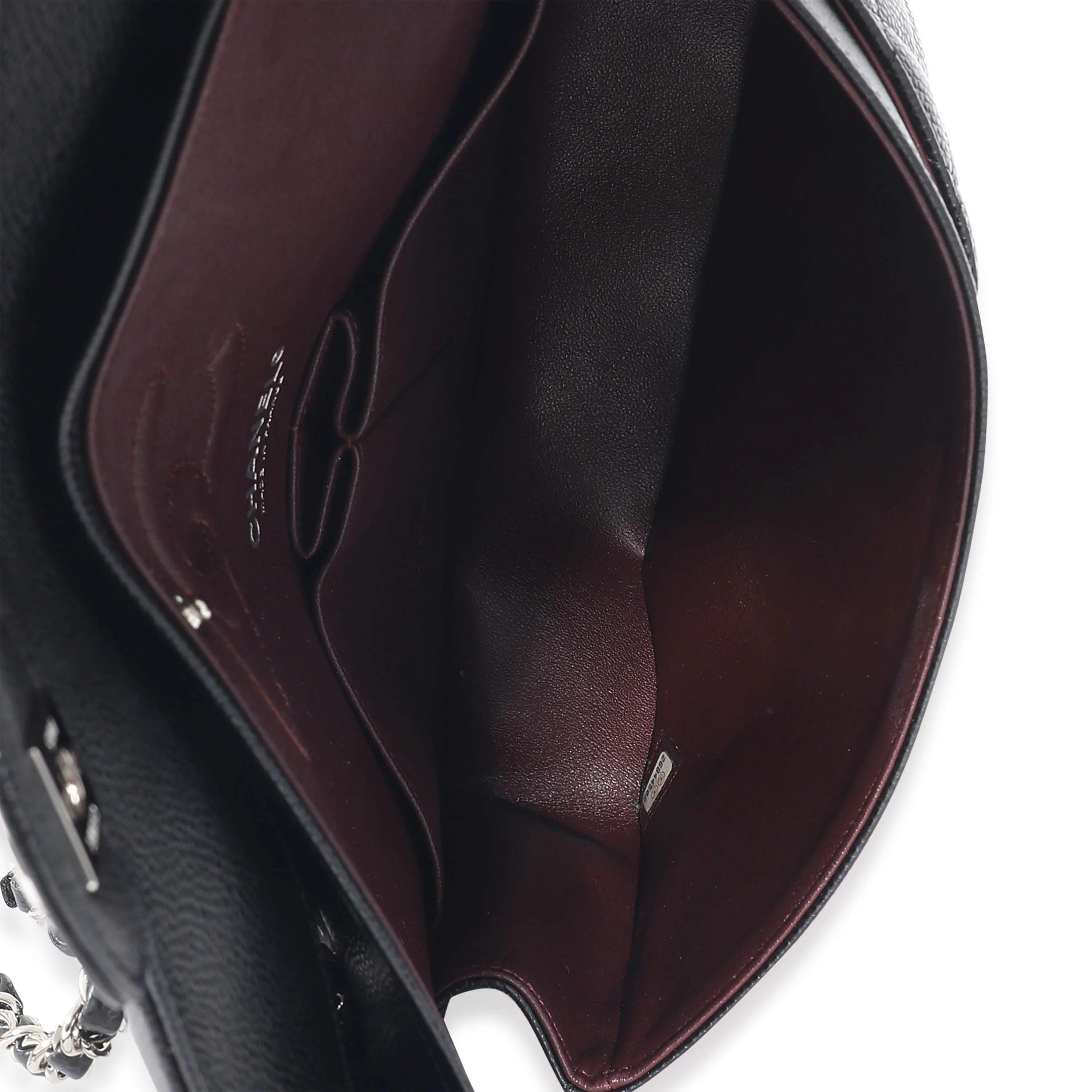 Chanel Black Quilted Caviar Medium Classic Double Flap Bag - Image 8