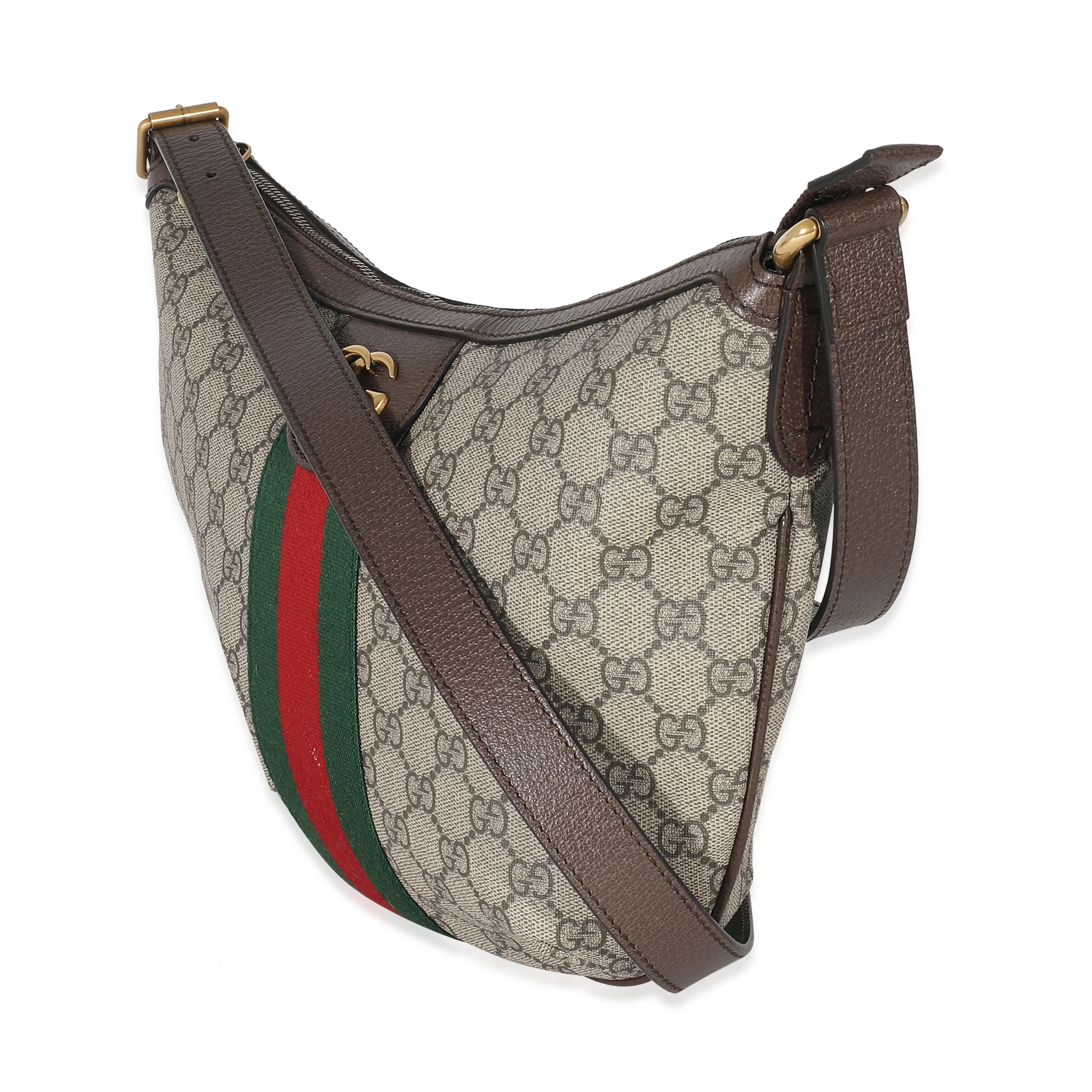 Gucci Beige GG Canvas Ophidia Small Shoulder Bag - Image 2
