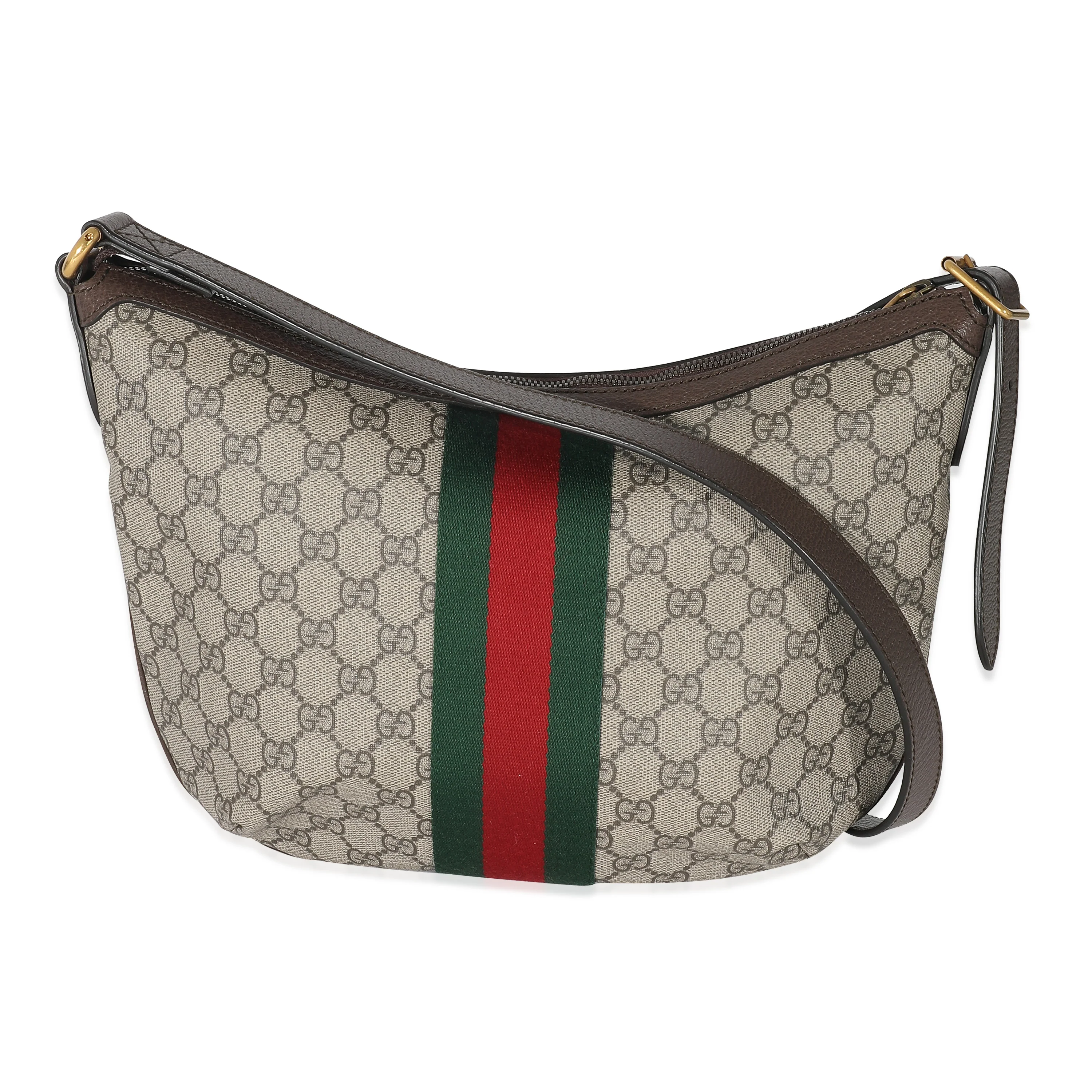Gucci Beige GG Canvas Ophidia Small Shoulder Bag - Image 3