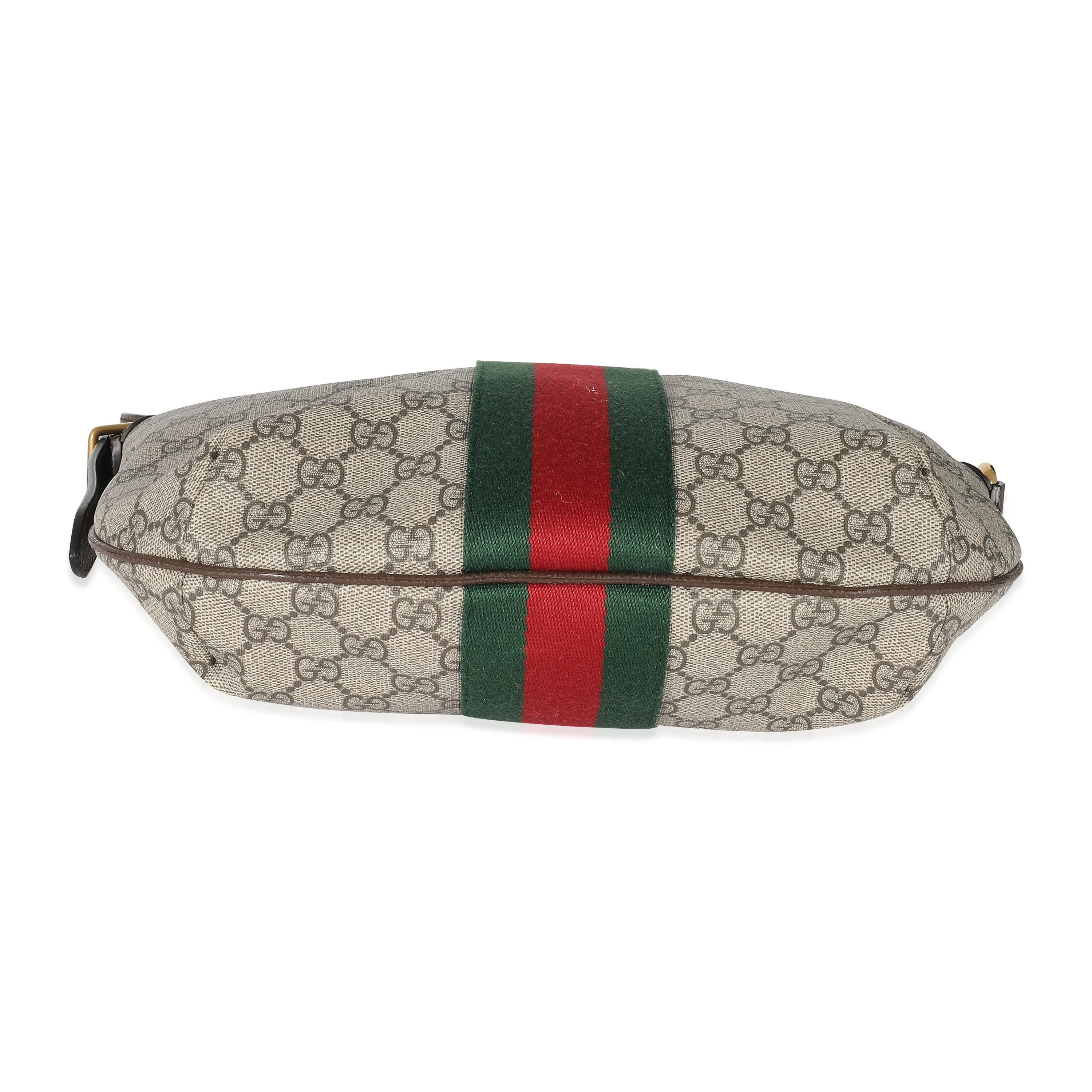 Gucci Beige GG Canvas Ophidia Small Shoulder Bag - Image 5