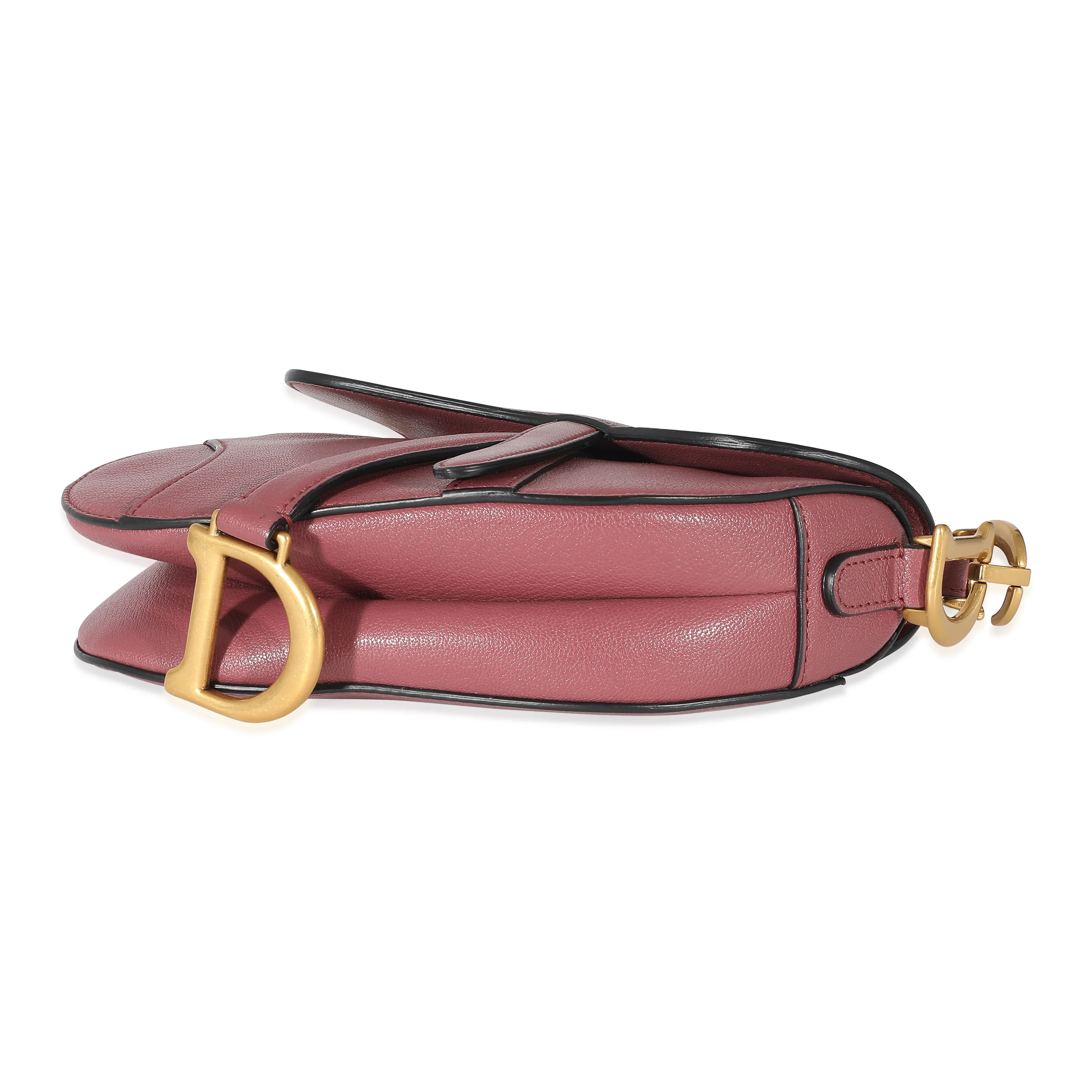 Christian Dior Dusty Pink Goatskin Mini Saddle Bag - Image 6
