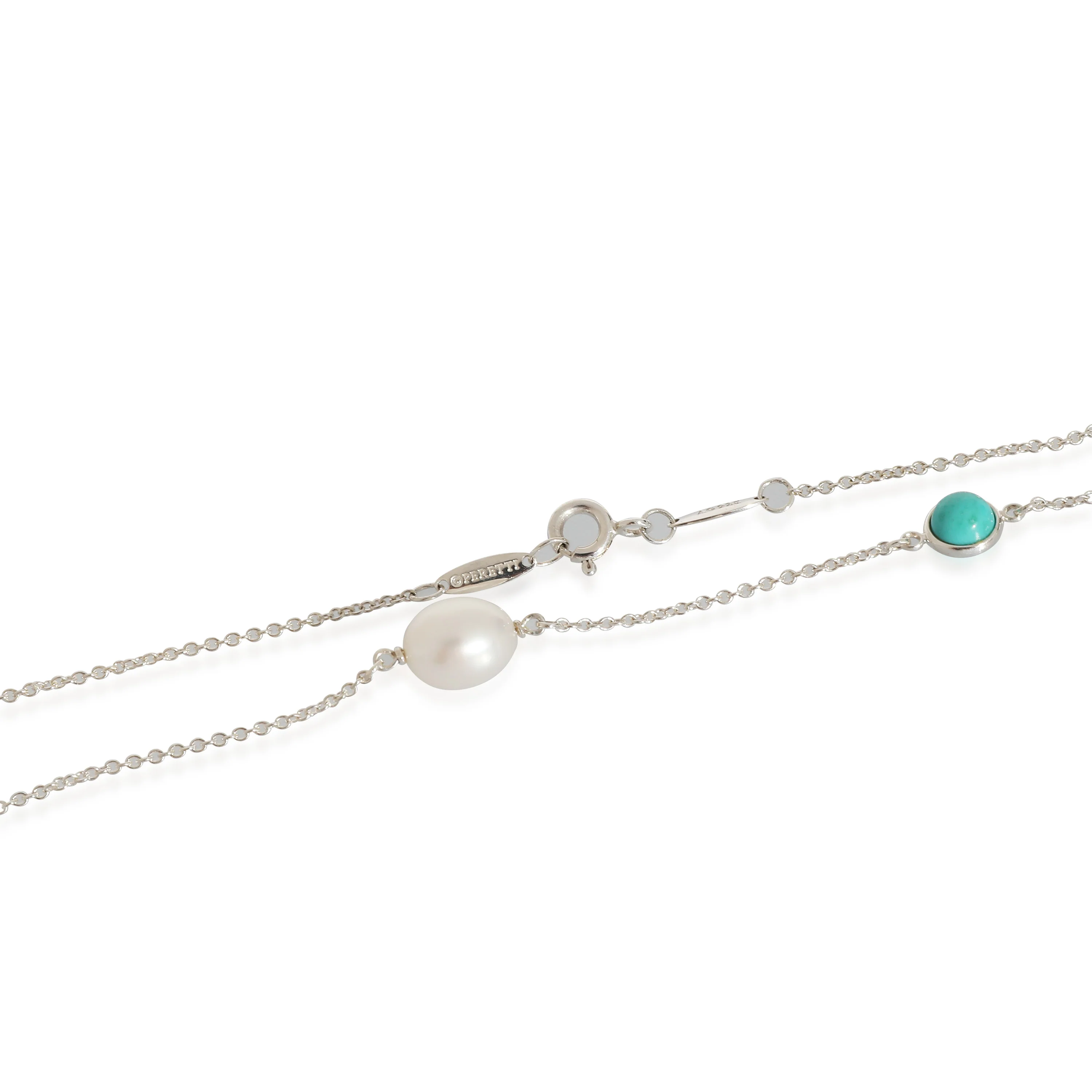 Elsa Peretti Color by the Yard Sprinkle Necklace in Silver 0.2 CTW - Image 3