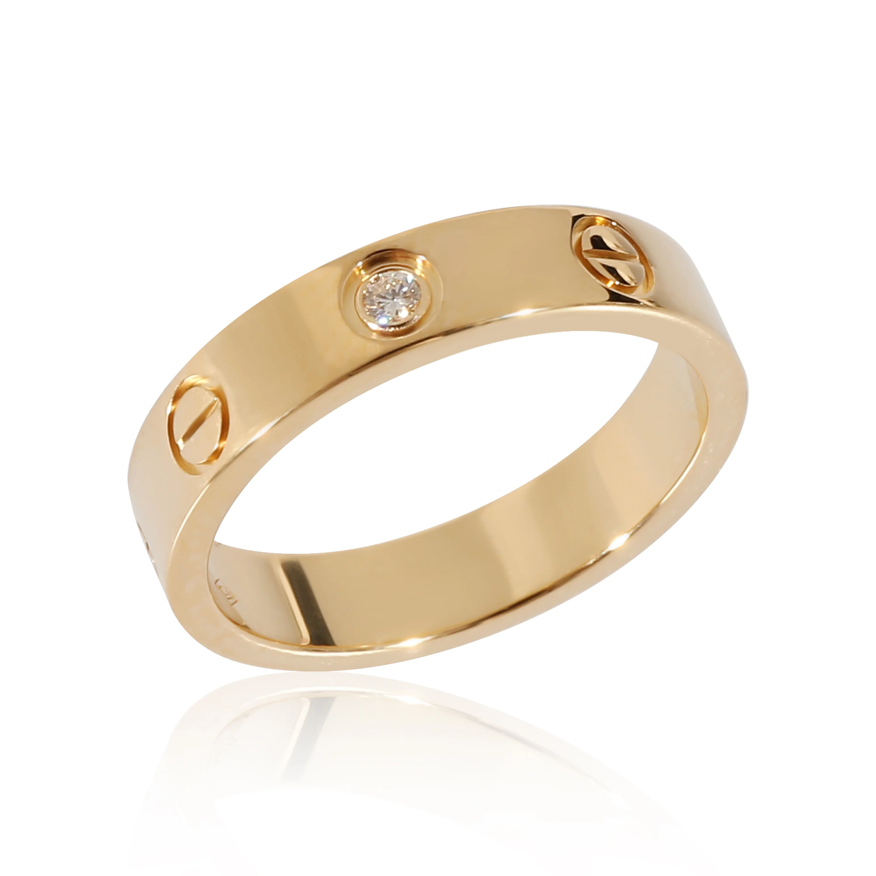 Cartier Love Band in 18K Yellow Gold 0.02 CTW - Image 3