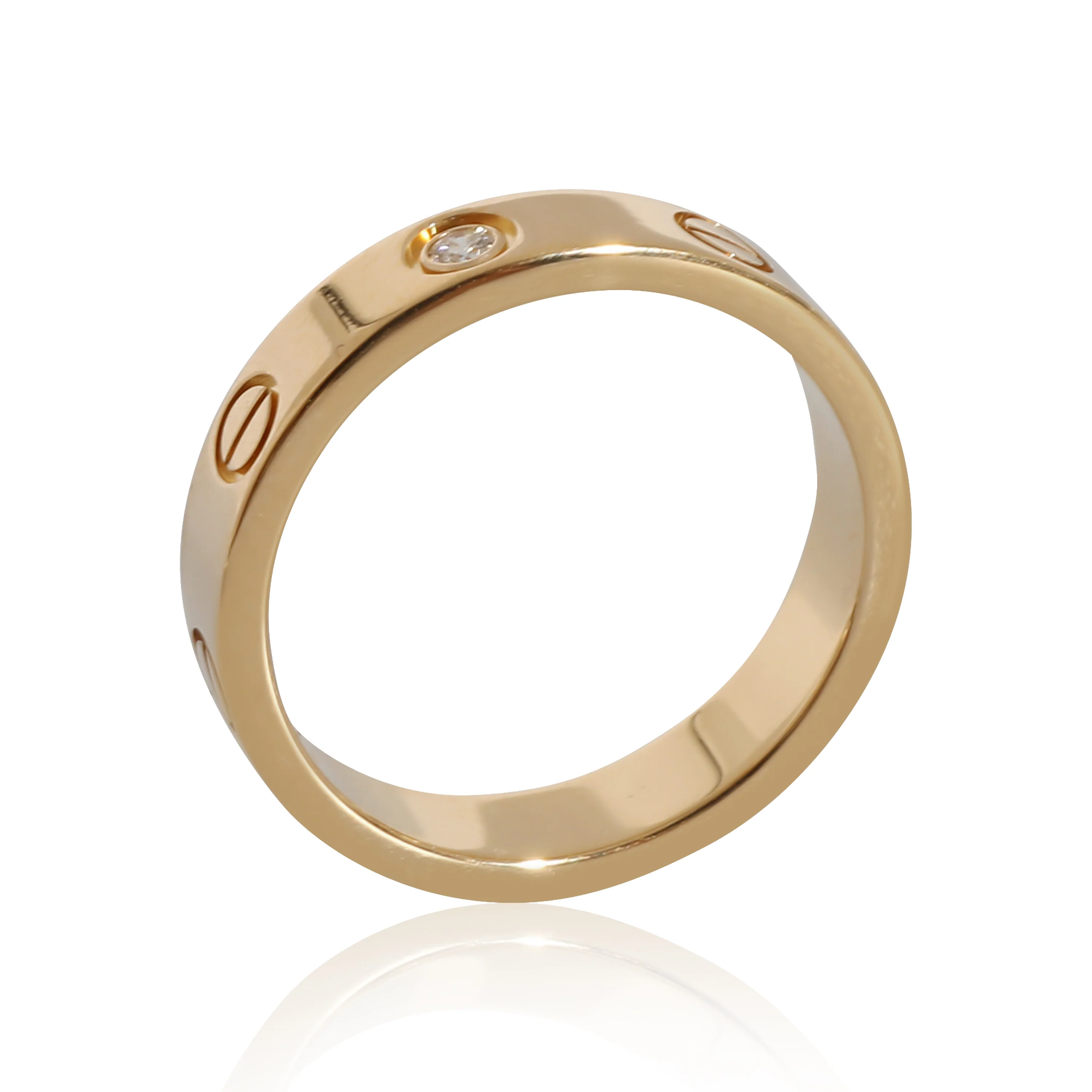 Cartier Love Band in 18K Yellow Gold 0.02 CTW - Image 4