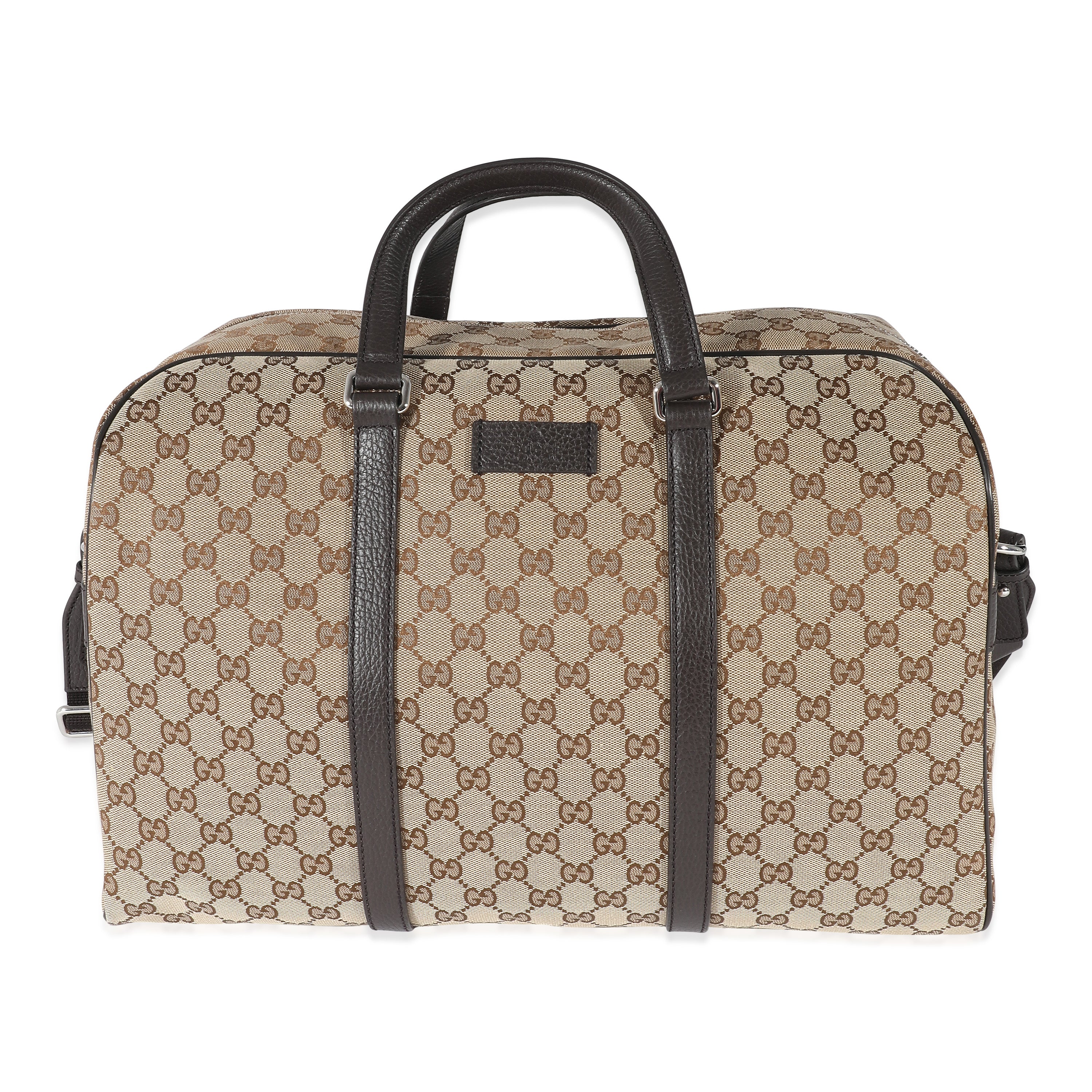 Gucci Beige GG Canvas Monogram Large Boston Duffle