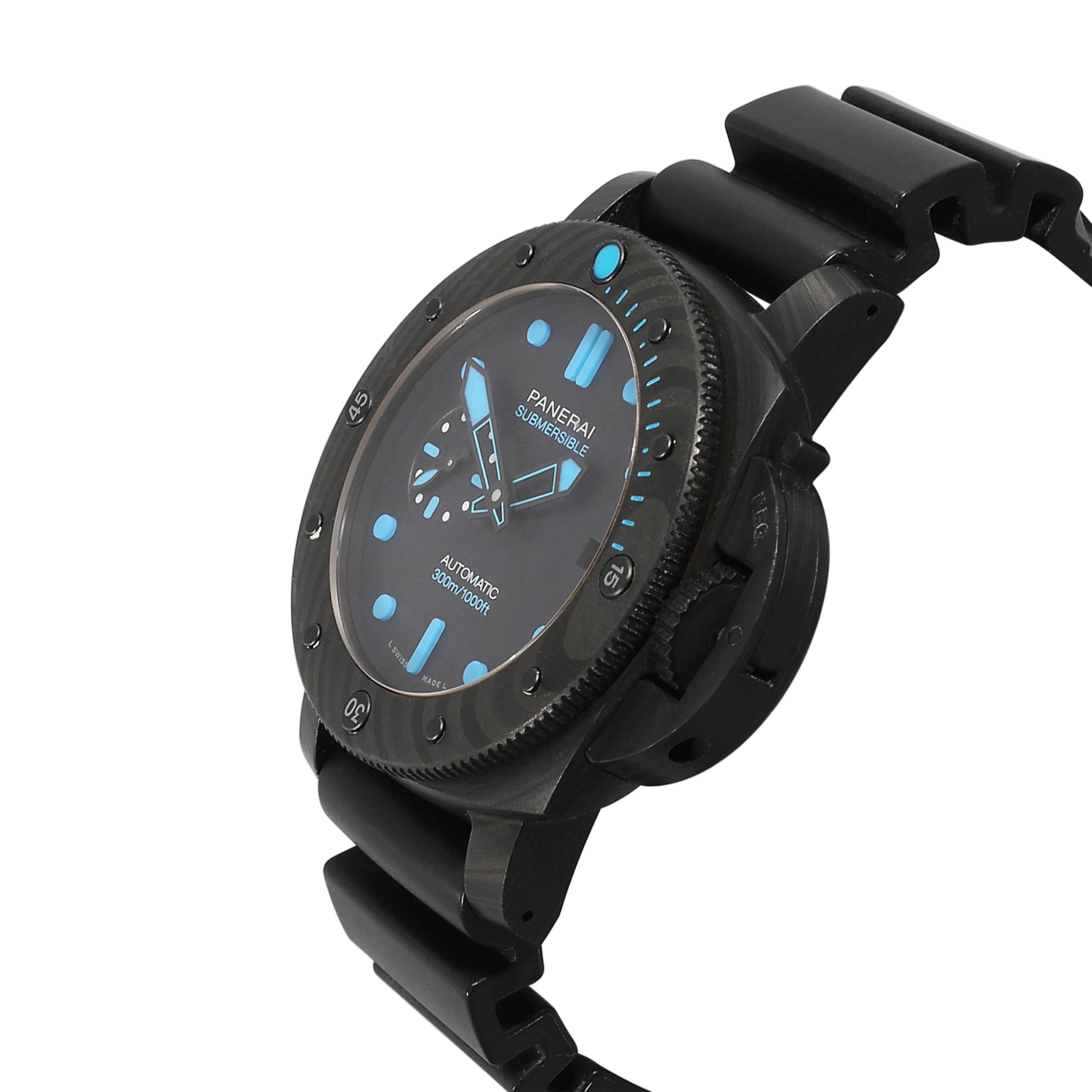 Luminor Submersible Carbontech PAM00960 Mens Watch in Carbon Fiber - Image 3