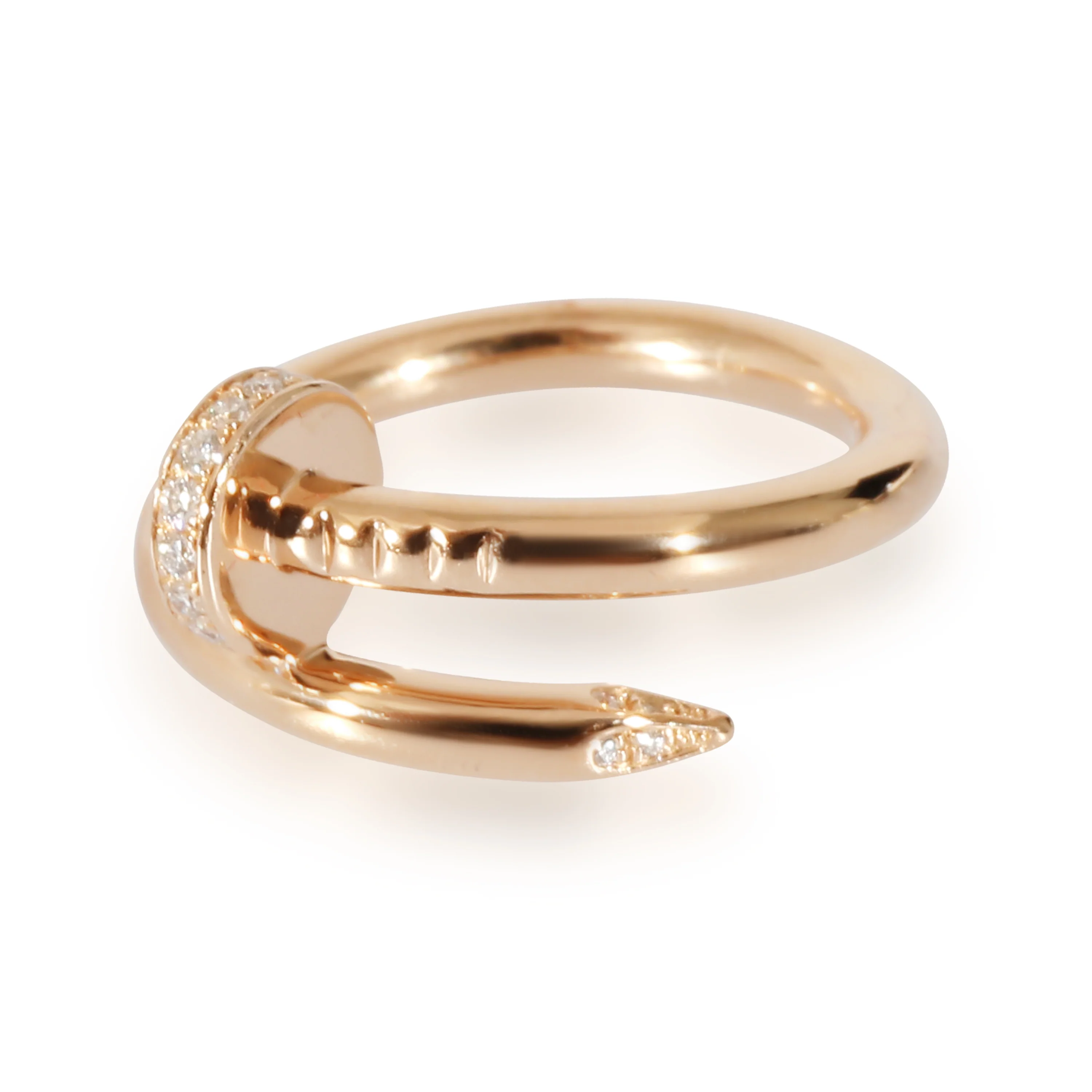 Cartier Juste un Clou Diamond Ring in 18K 18K Rose Gold 0.13 CTW - Image 2