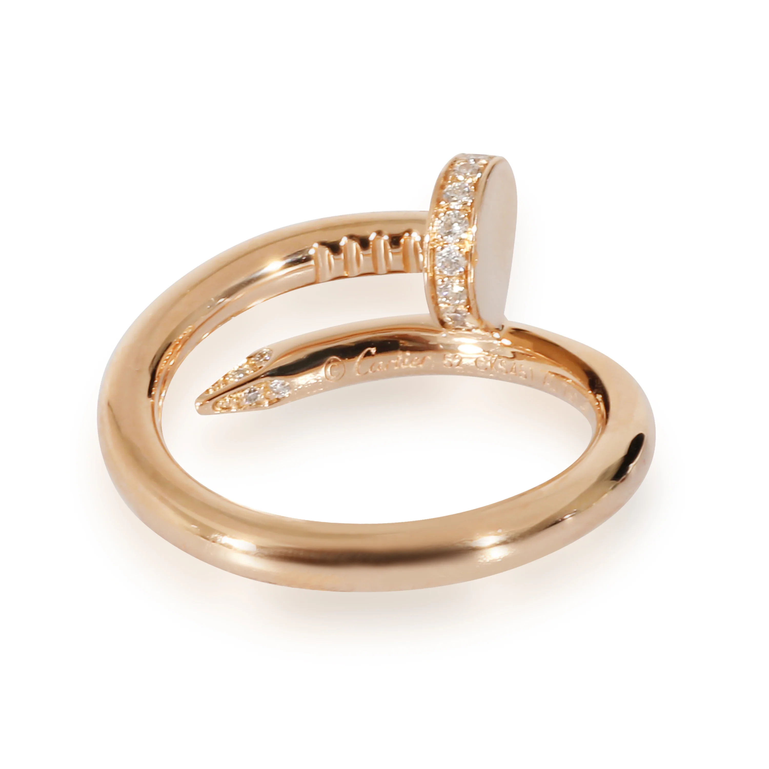 Cartier Juste un Clou Diamond Ring in 18K 18K Rose Gold 0.13 CTW - Image 3