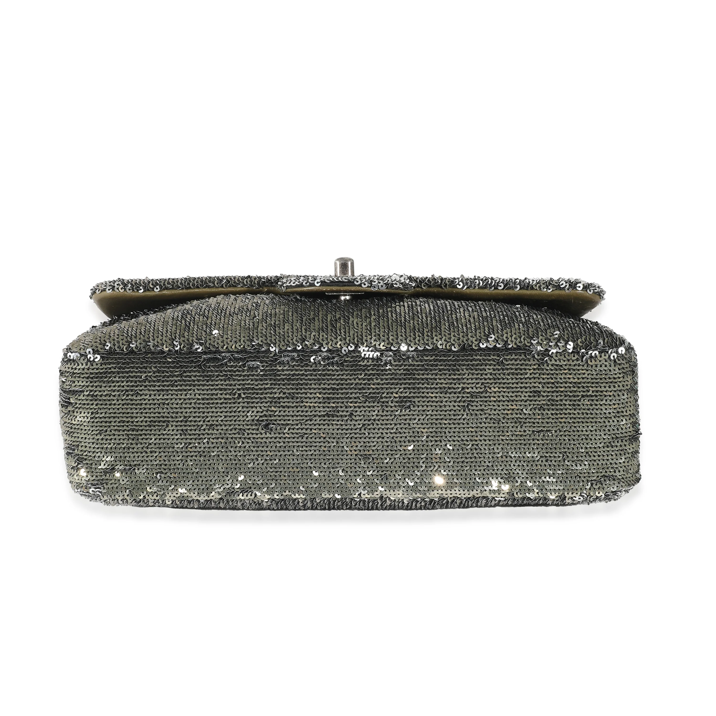 Chanel Green Sequin Coco Cuba Medium Flap Bag - Image 5