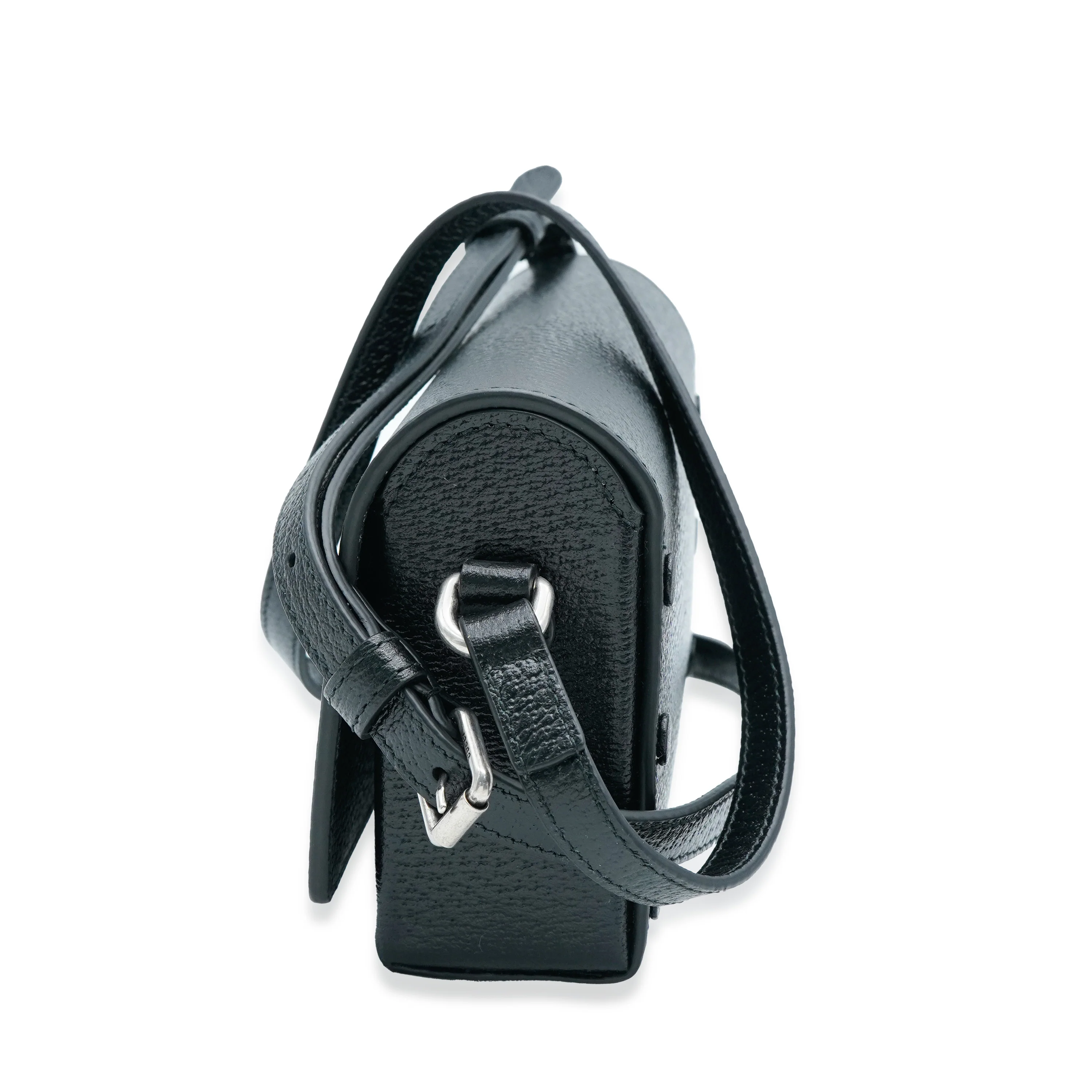 Gucci Black Leather Interlocking GG Mini Bag - Image 9