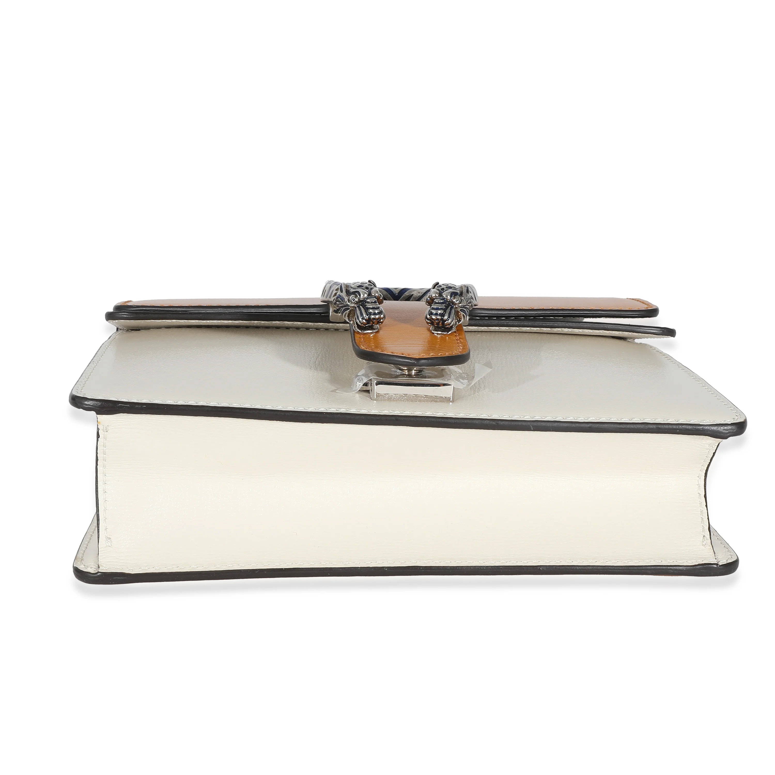 Orange Navy Cream Tri-Colour Leather Enamel Mini Dionysus - Image 7