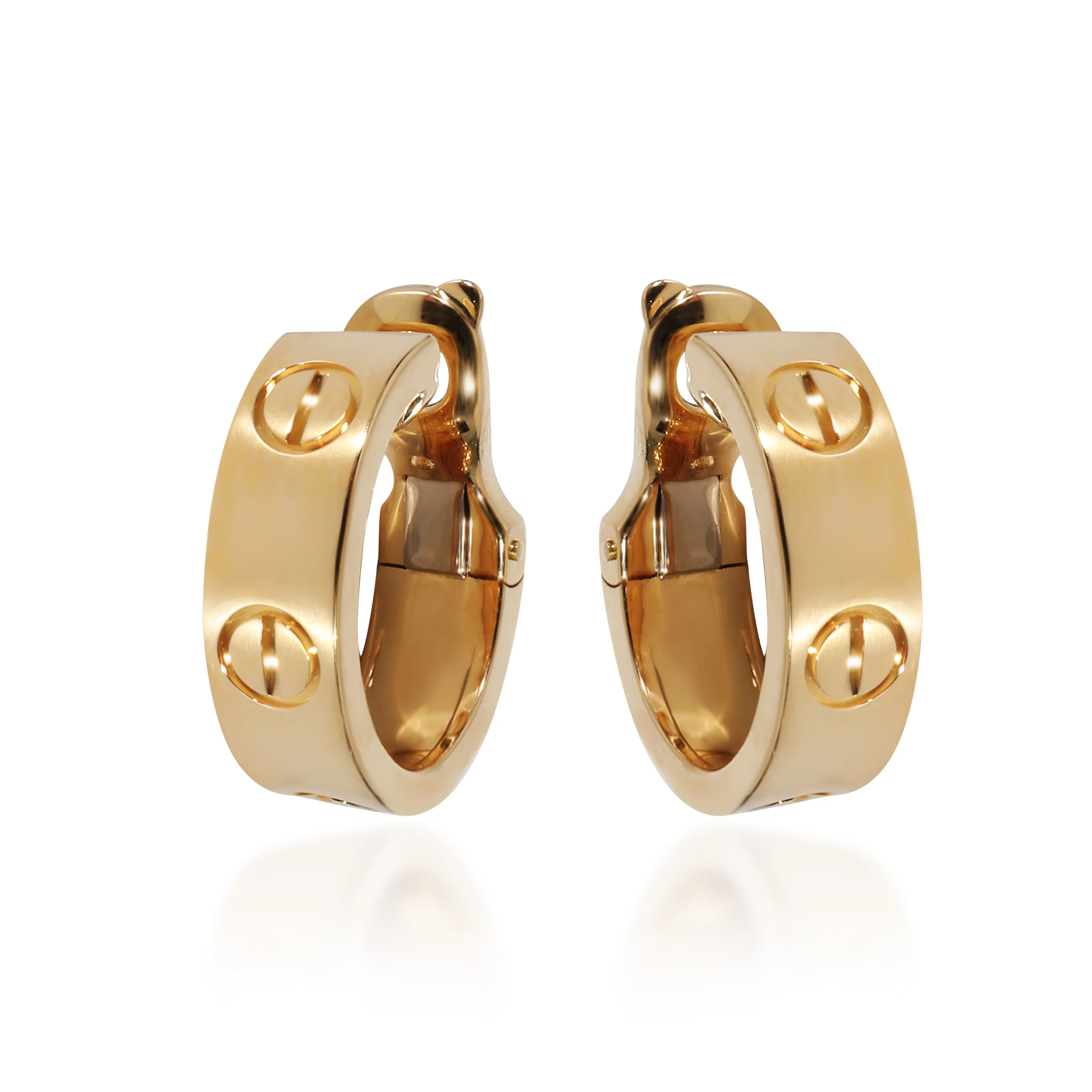 Cartier Love Hoop Earrings in 18k 18K Yellow Gold