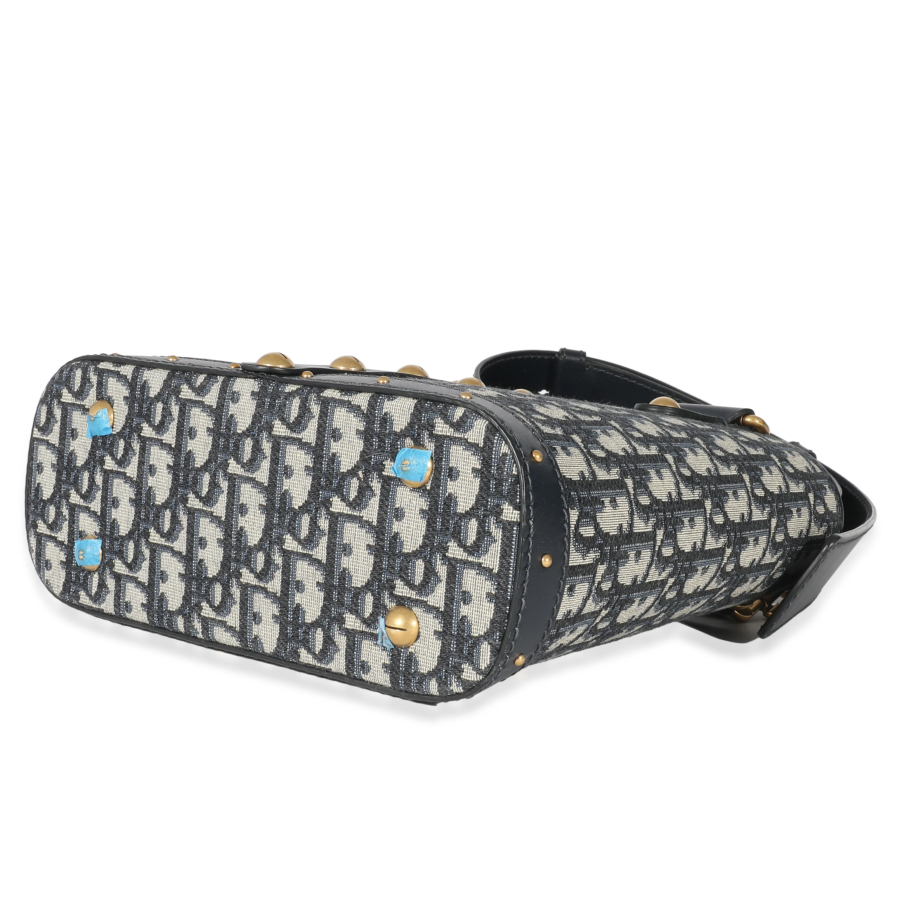 Christian Dior Studded Blue Oblique DiorAvenue Bag - Image 6