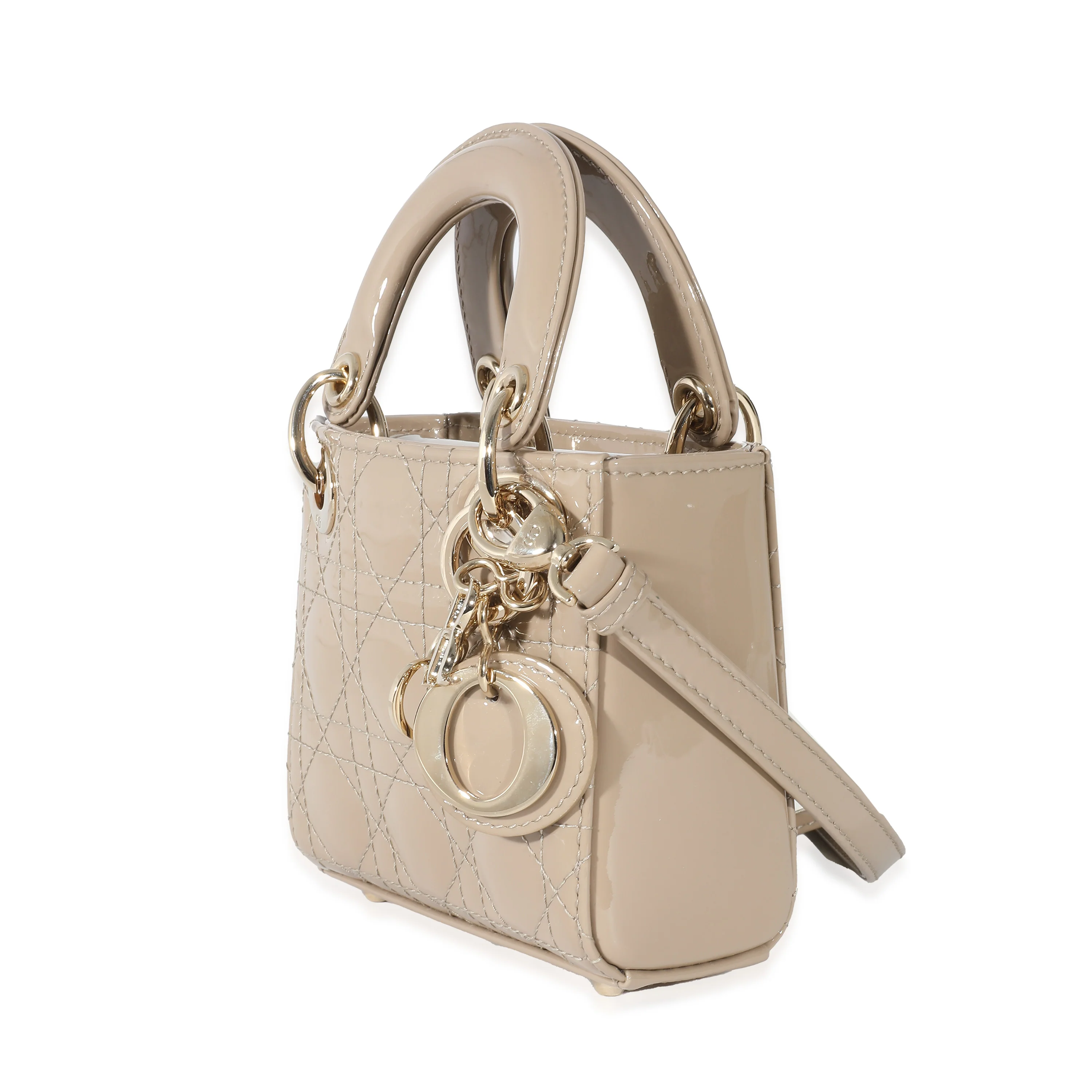 Christian Dior Rope Patent Cannage Calfskin Micro Lady Dior - Image 2